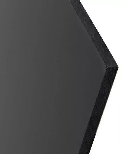 High Density Plastic Sheet Polyethylene Black 1/4″ Thick x 24″ L X 12 in W HDPE