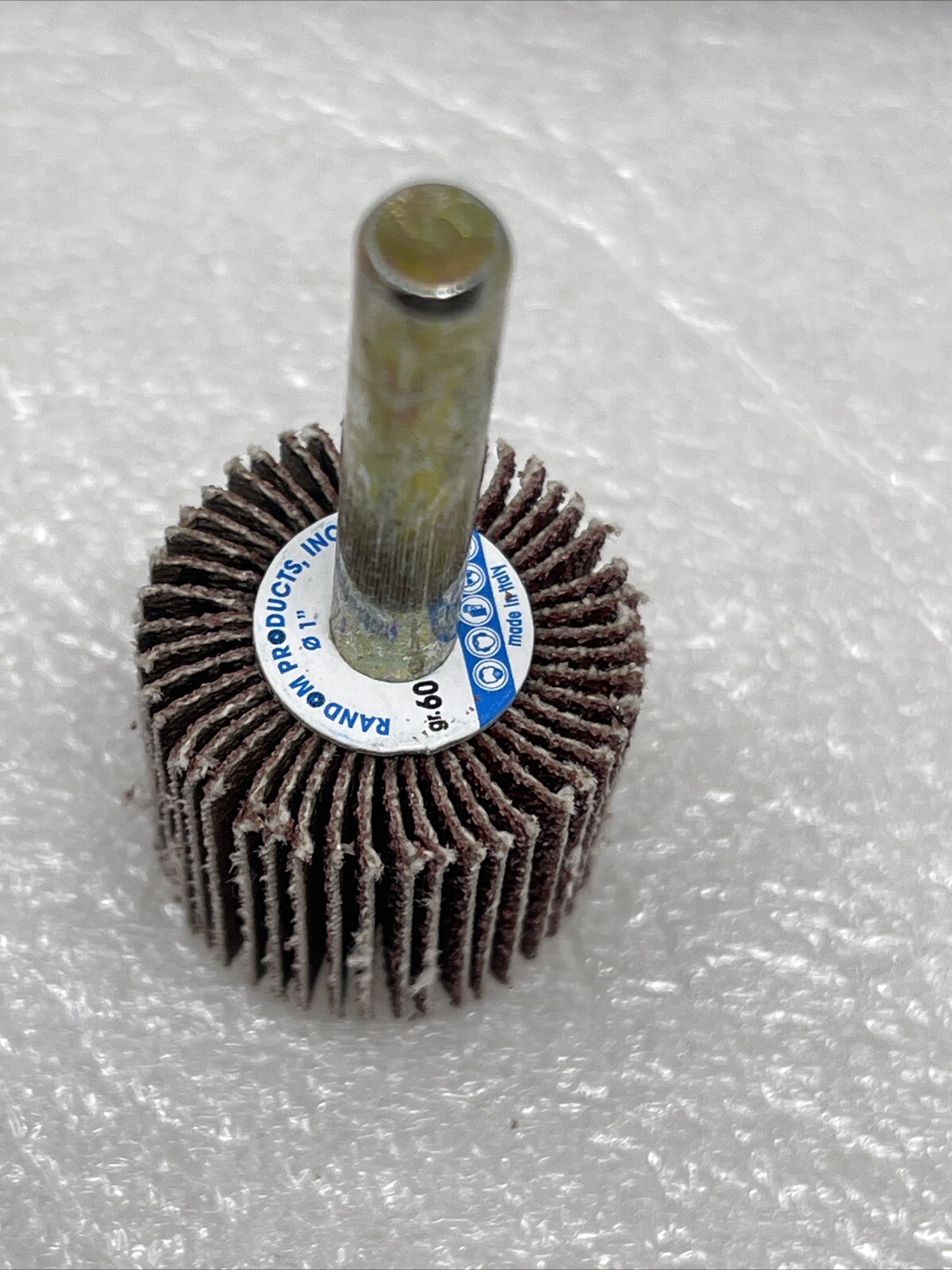 1″ x 1″ x 1/4″ Shank Mounted Flap Wheels – A/O 60 Grit Sanding Wheels, 50 Pack