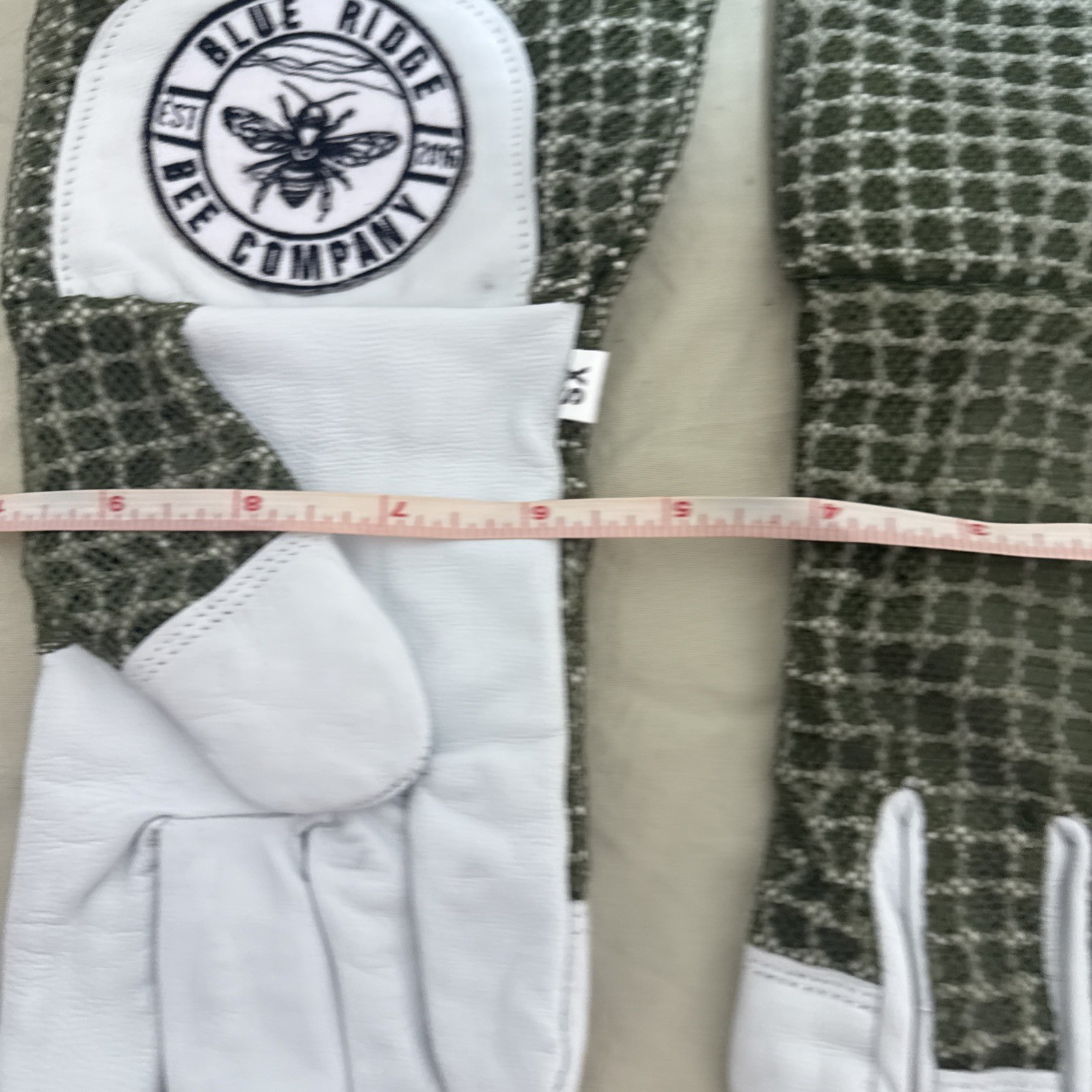 Honey Bee Vented Hand Glove Goat Skin Green Short XSMALL 3 Layer Protective USA!