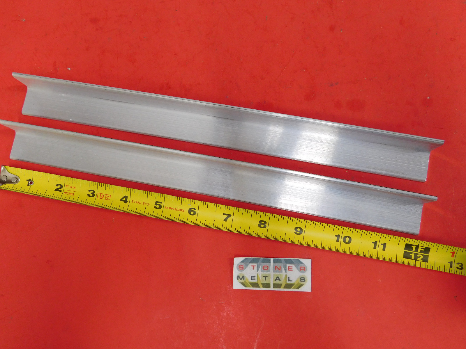 2 Pieces 1″ x 1″ x 1/8″ ALUMINUM 6061 ANGLE BAR 12″ long T6 Mill Stock