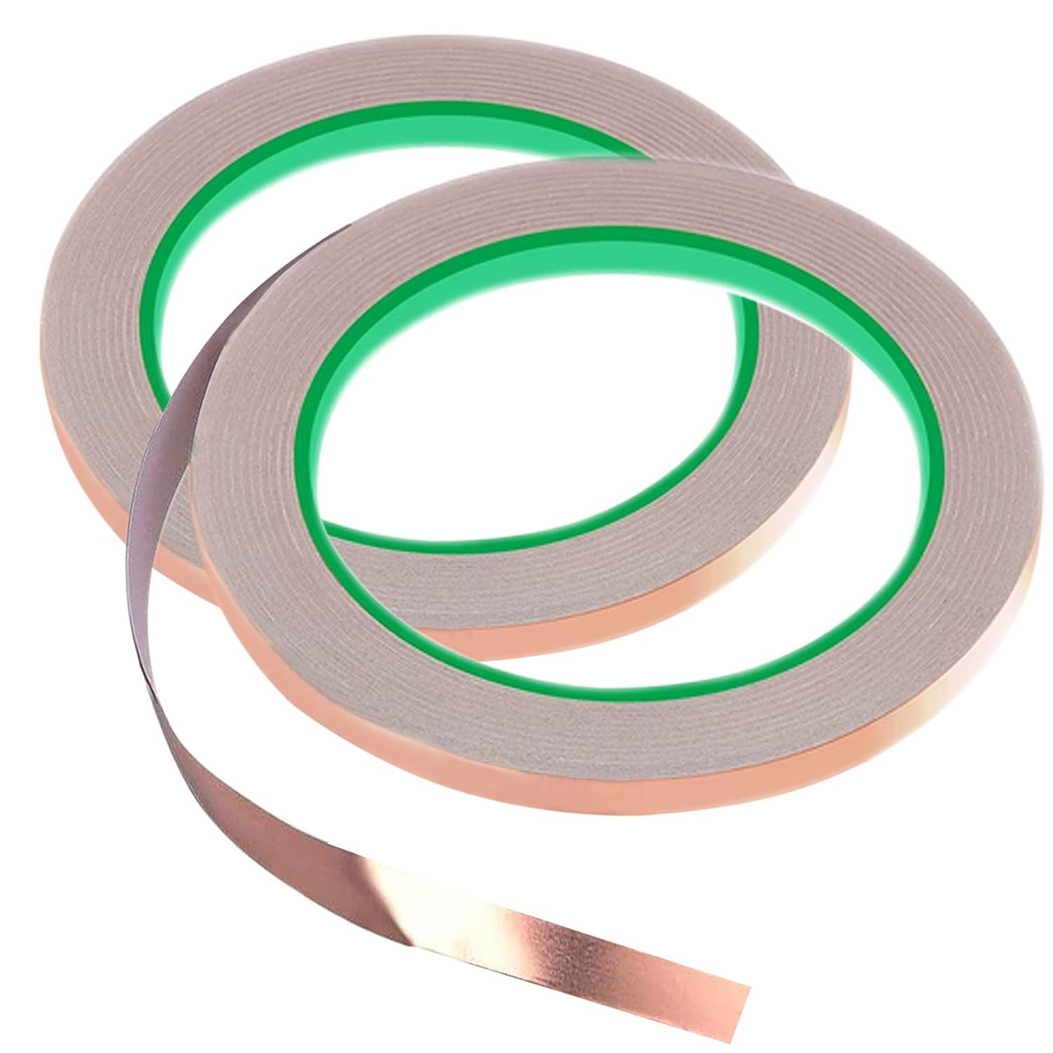 2PCS Copper Tape with Dual Side Conductive Copper Foil Tape Strong 1/4inch