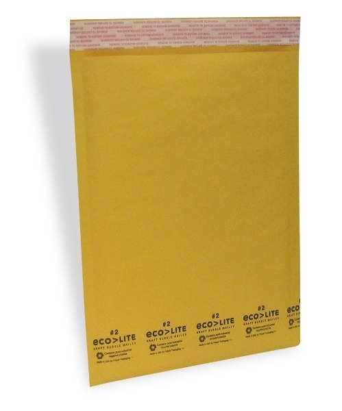 100 #4 Kraft Bubble Mailers – Made in USA – ECOLITE from TheBoxery