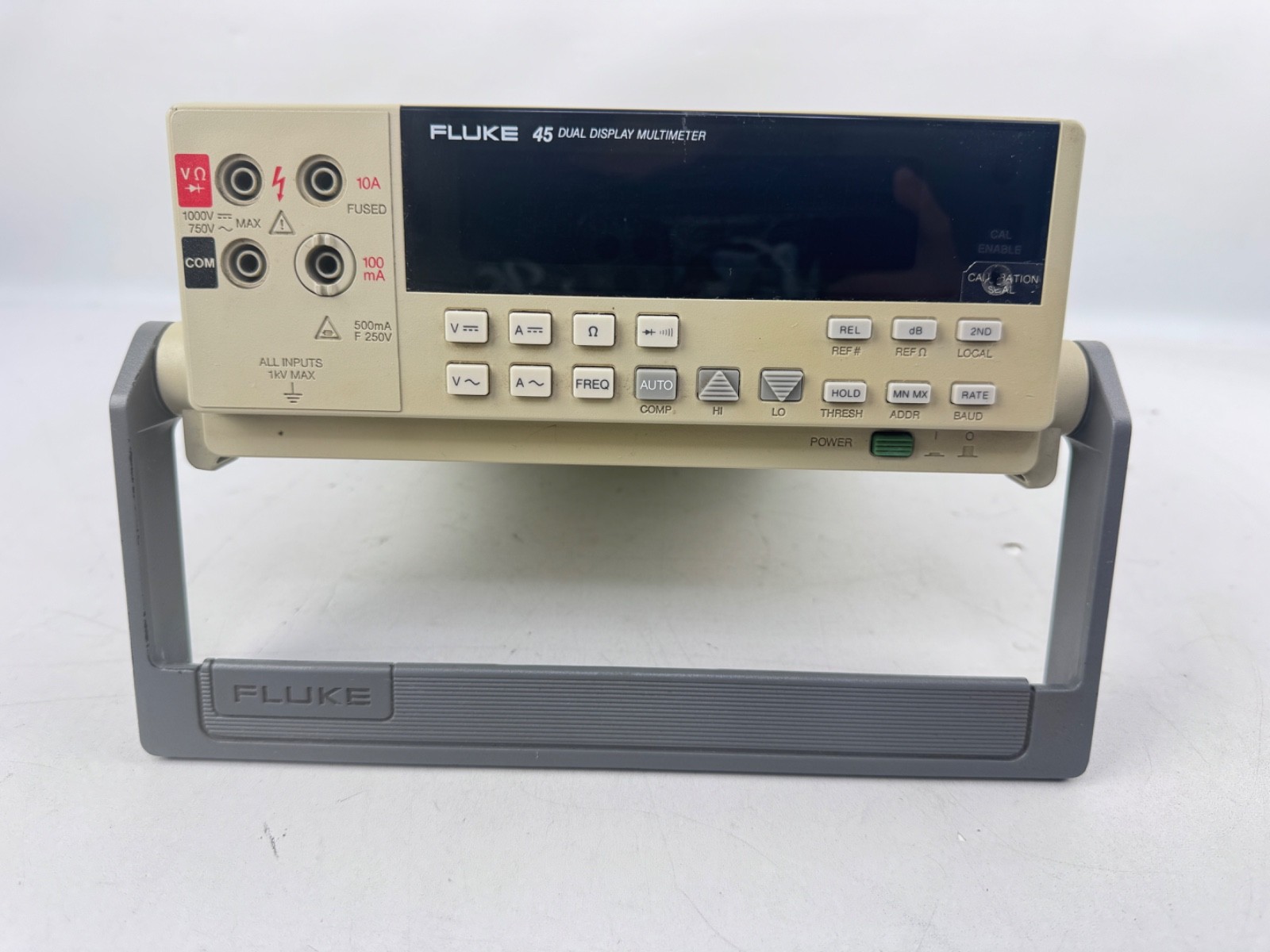 Fluke 45 Dual Display Multimeter 5 Digit Resolution True RMS Voltage AC + DC