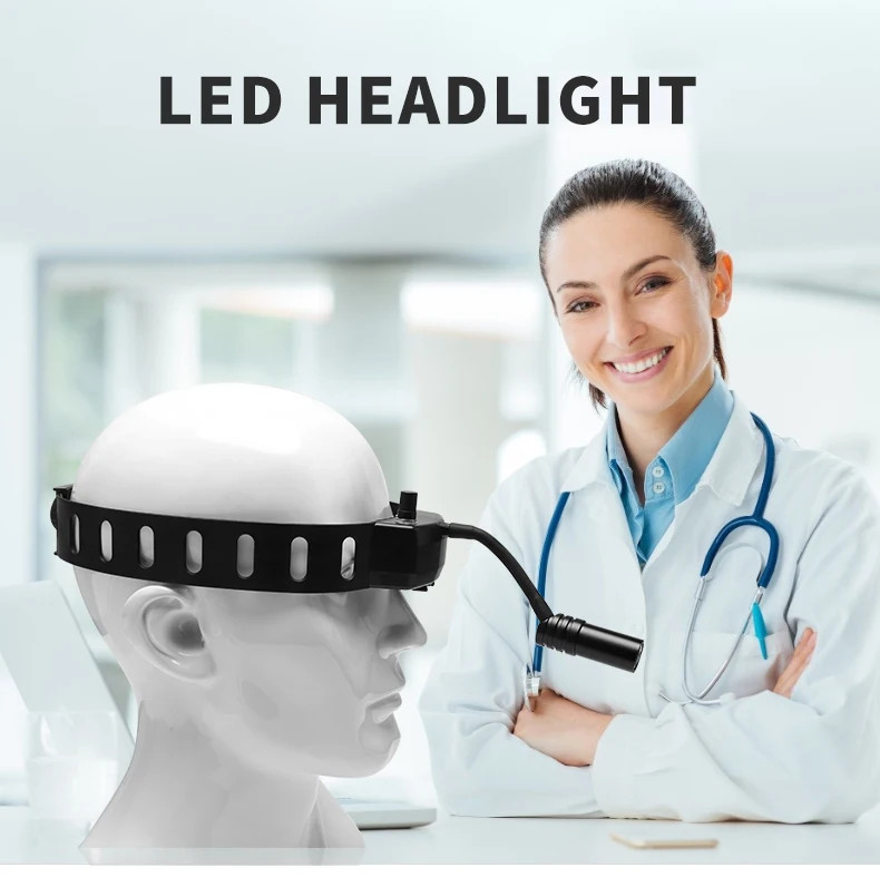 5W Surgical Headlight Dental LED Headlamp Head Band Portable Medical Front Light
