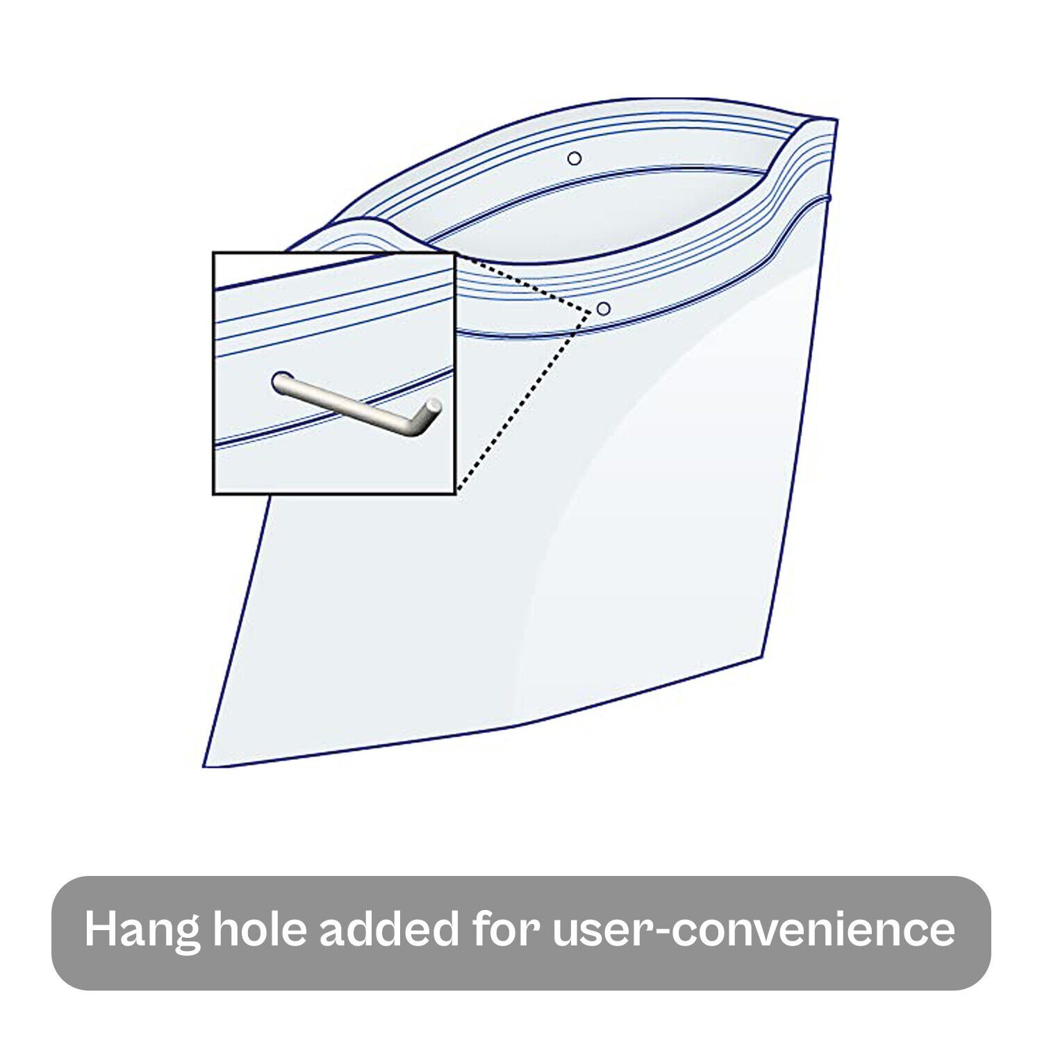 1000-10000 Zipper Self Seal Plastic Reclosable 2 Mil Top Lock Hang Hole Poly Bag