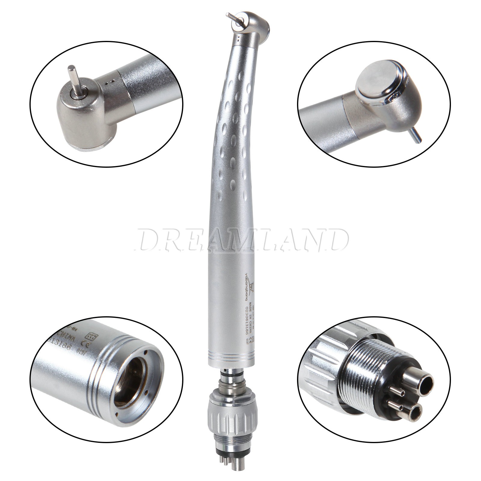 KAVO Style Dental High Speed Handpiece Turbine +4 Hole Quick Coupler 360° Swivel