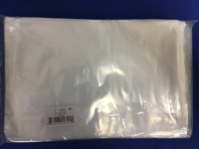 1″x2″ to 12″x12″ Plastics 2mil Lay-Flat Hi-Clear Open Top End 2 Mil Poly Bags