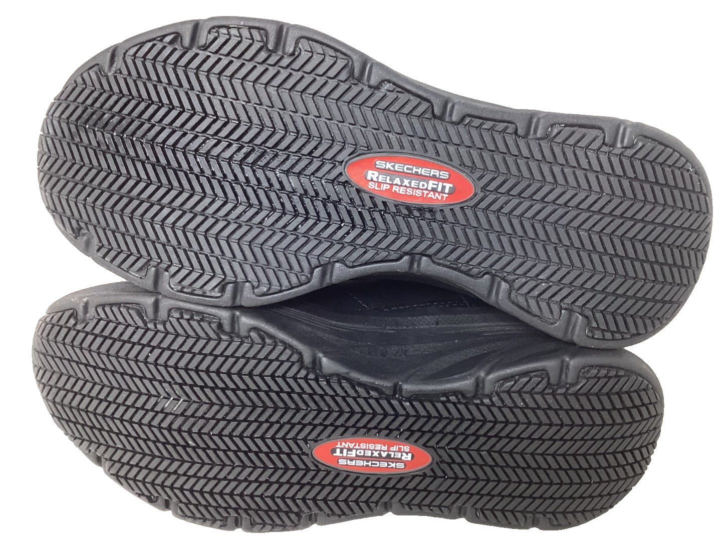Skechers Women’s Work Relax Fit D’Lux Walker Lace Up Shoes Black Size:8 121M