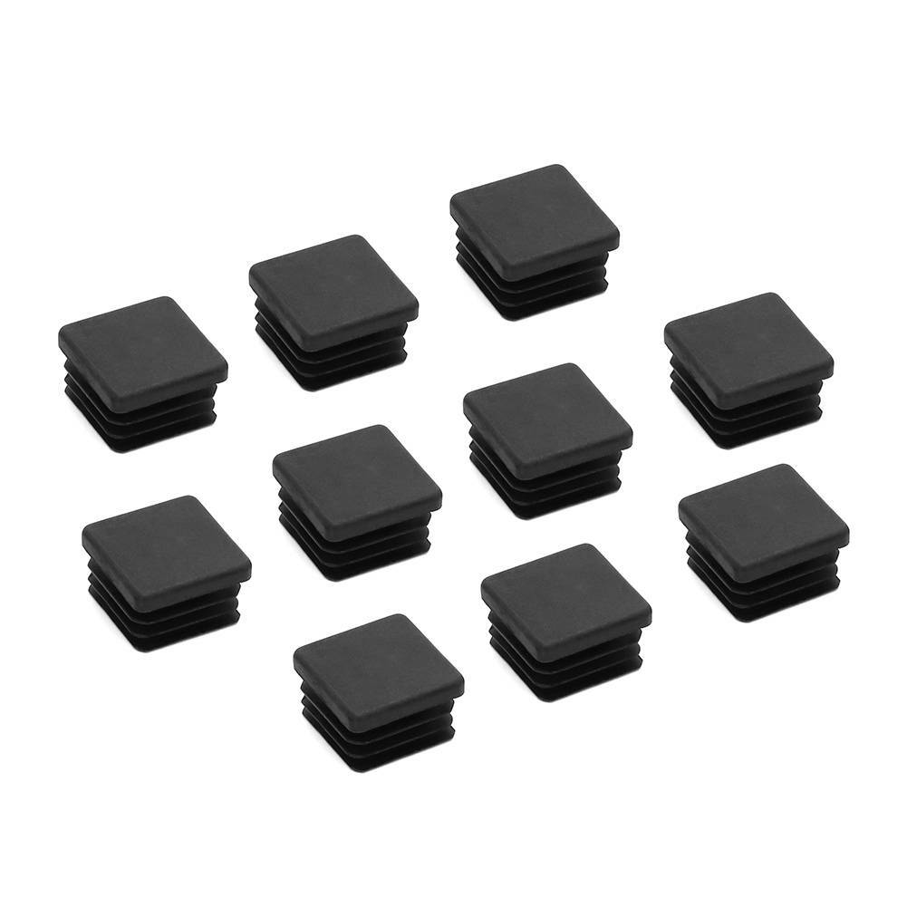 10pc 1″ inch Square Tube Hole Plug Plastic End Cap 1×1 Inch Tubing Insert Glide