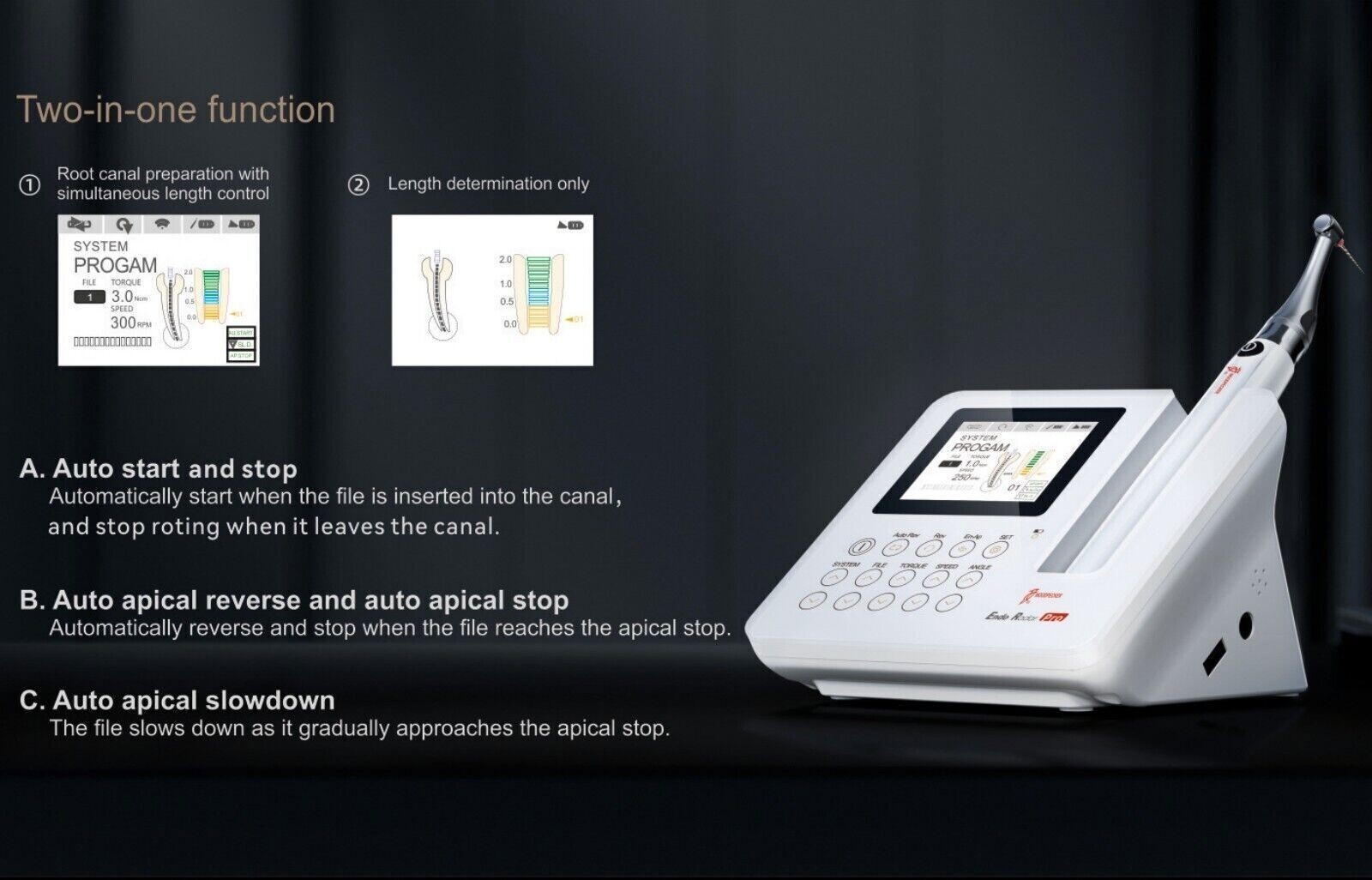Woodpecker Dental Endo Radar Pro Brushless Endo Motor With Apex Locator ATR Mode