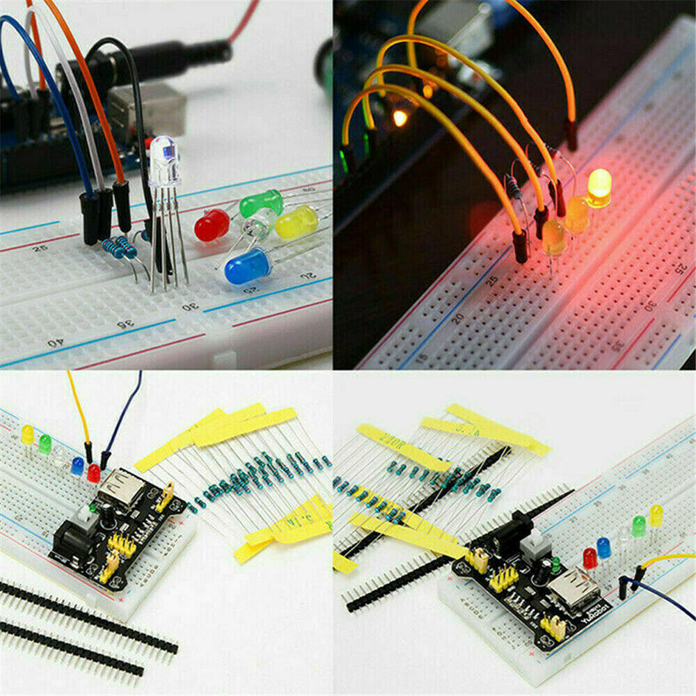 Electronics Component Basic Starter Kit w/830 tie-points Breadboard C1Y3