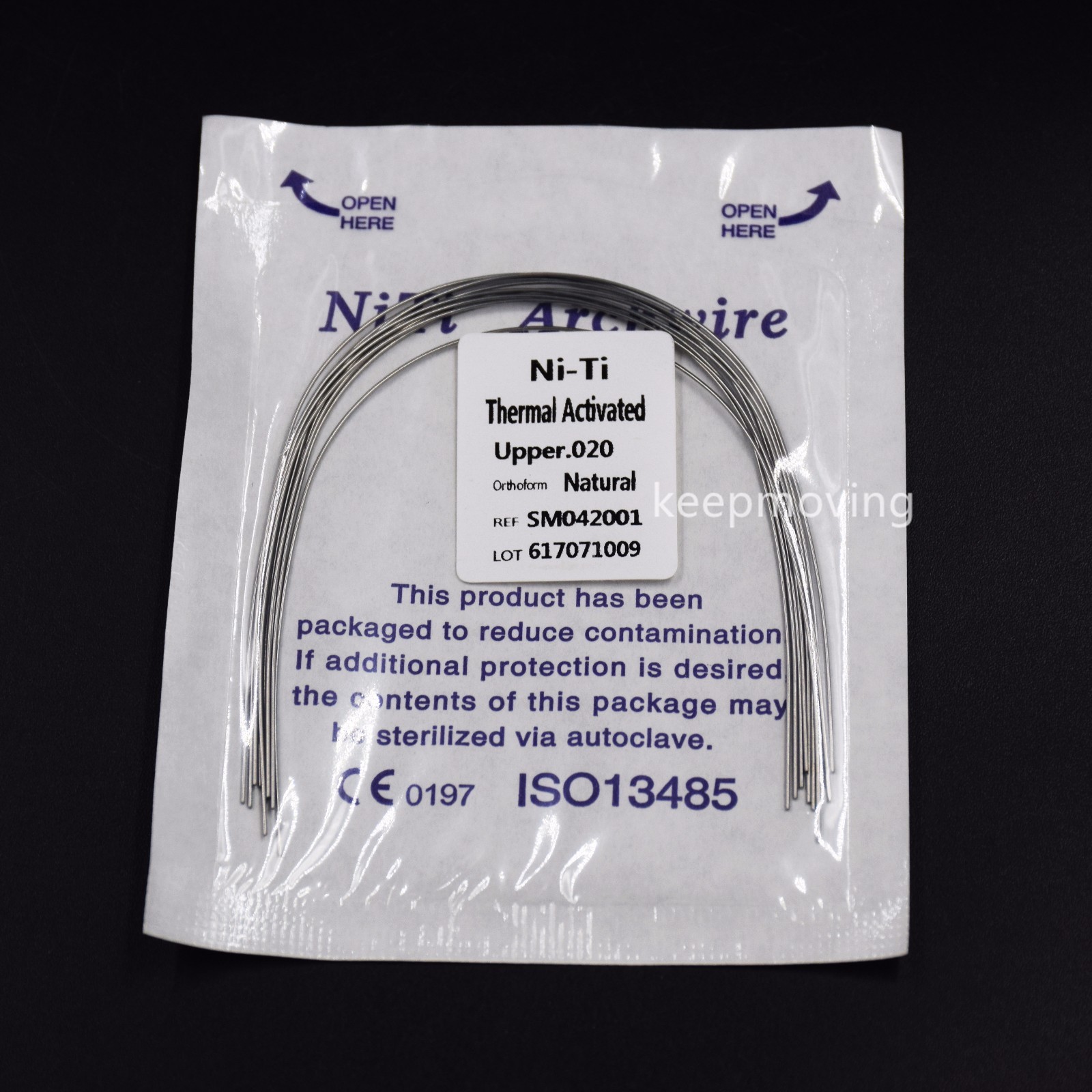 10 Pcs Dental Ortho Niti Thermal Activated Round Natural Arch Wire Form All U/L