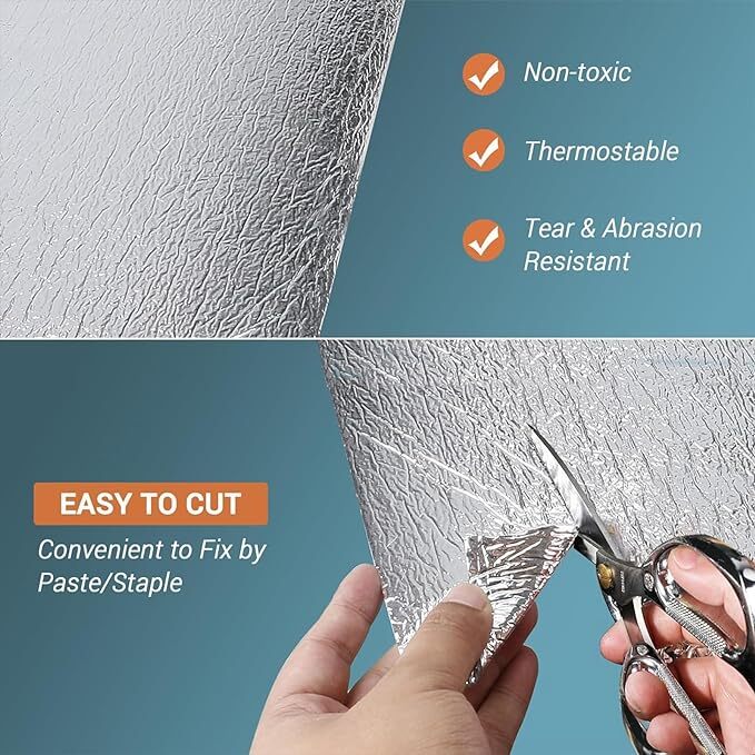 5MM Reflective Aluminum Foil Insulation Perforated Attic Roof Radiant Barrier US