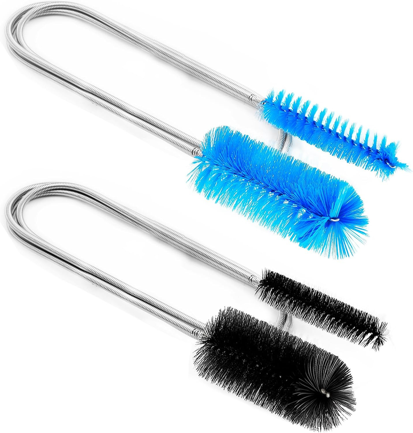 2 Pcs Flexible Drain Pipe Cleaning Brush 36 Extra Long Double Ended Nylon Bris