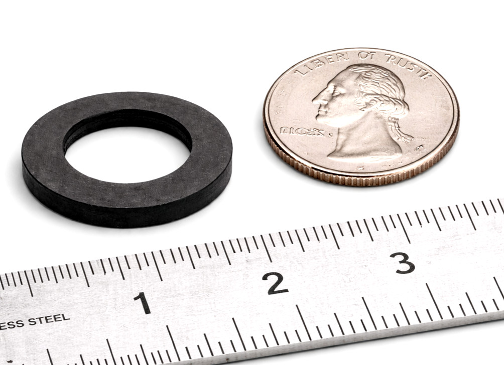 3/4″ ID x 1 1/4″ OD x 1/8″ Thick Black Rubber Flat Washers Various Pack Sizes