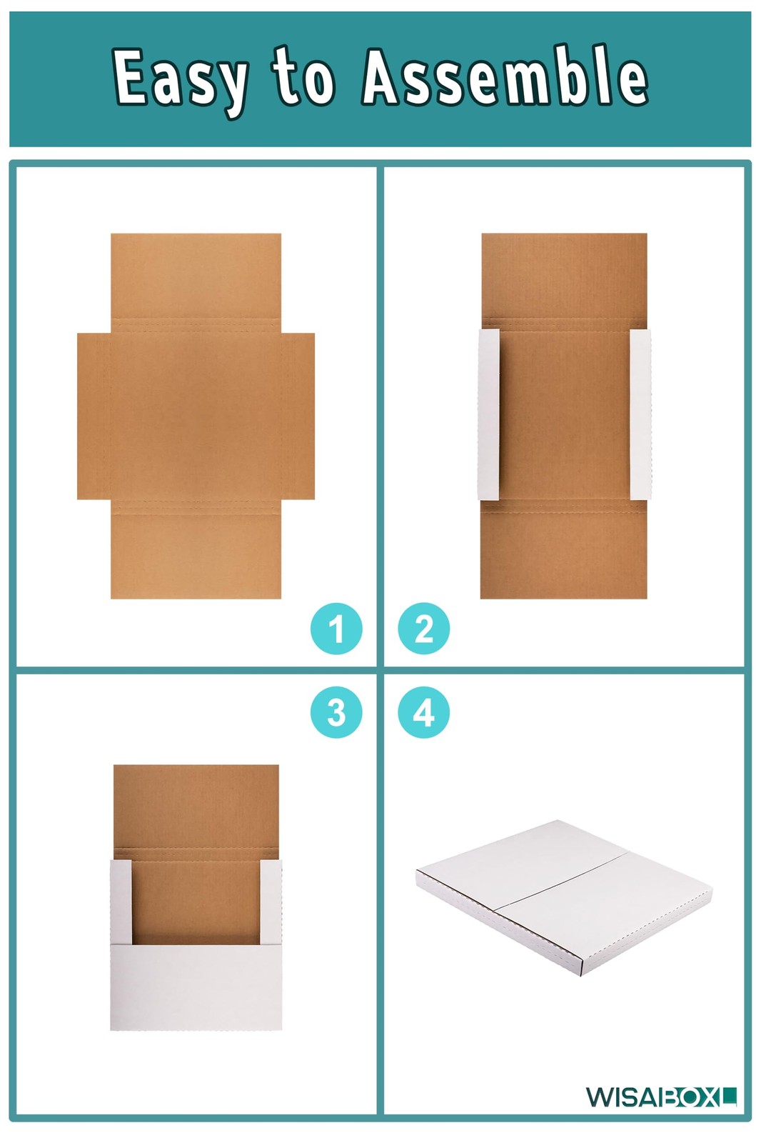 7-inch 45 RPM Record Mailers (NOT for 12-inch LPs), 7.5 x 7.5 x 1 Inch Easy-F…