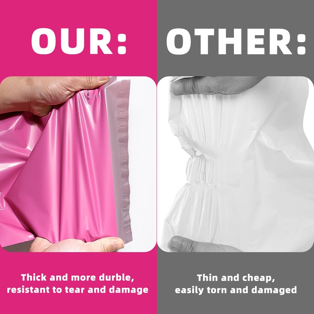 1000 6×9 Poly Mailer Envelopes Self Sealing Shipping Mailers Bags Pink POLYSELLS