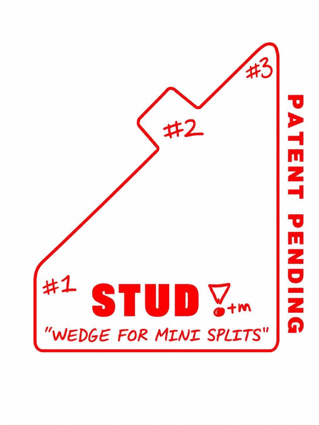 STUD! ?Wedge for mini splits? 3 positions, one tool! Mini Split Spacer