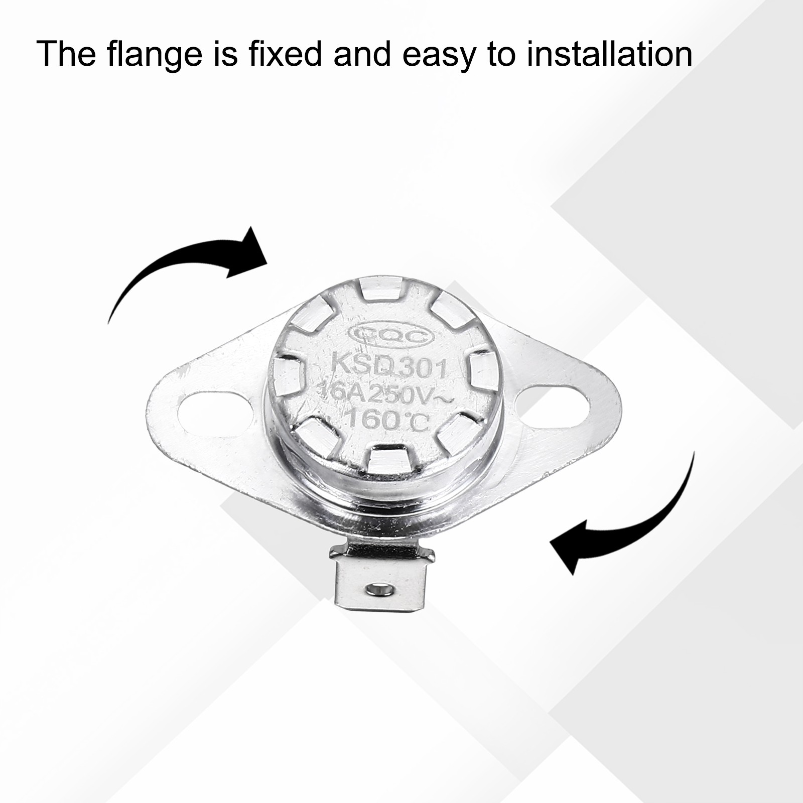 2Pcs KSD301 Thermostat 160℃/320°F 16A N.C Temperature Switch
