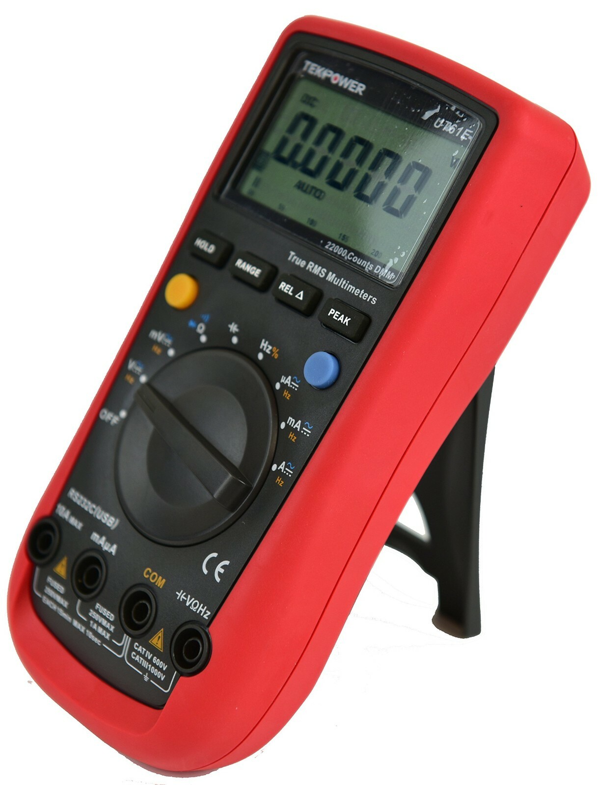 TekPower UT61E AC/DC True RMS Digital Auto Ranging Multimeters With Capacitance