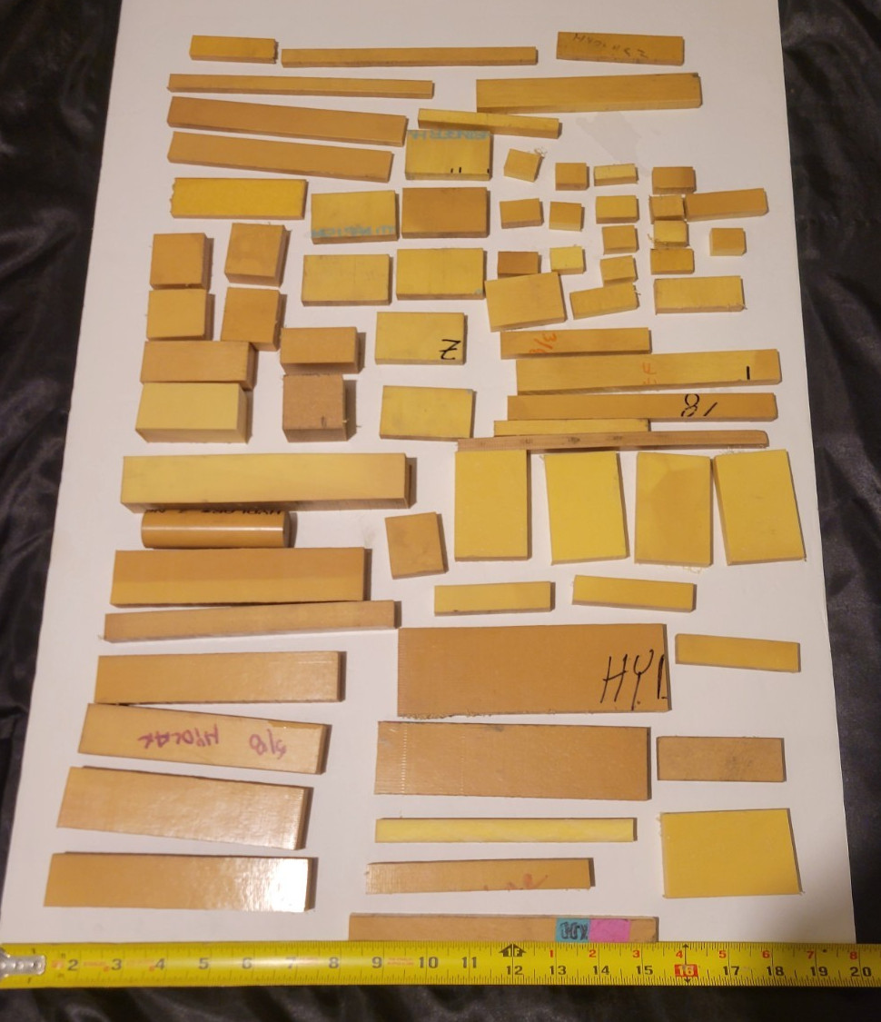 Hydlar Z End Cuts Various Sizes 5 1/2 Pounds of Materials in Lot