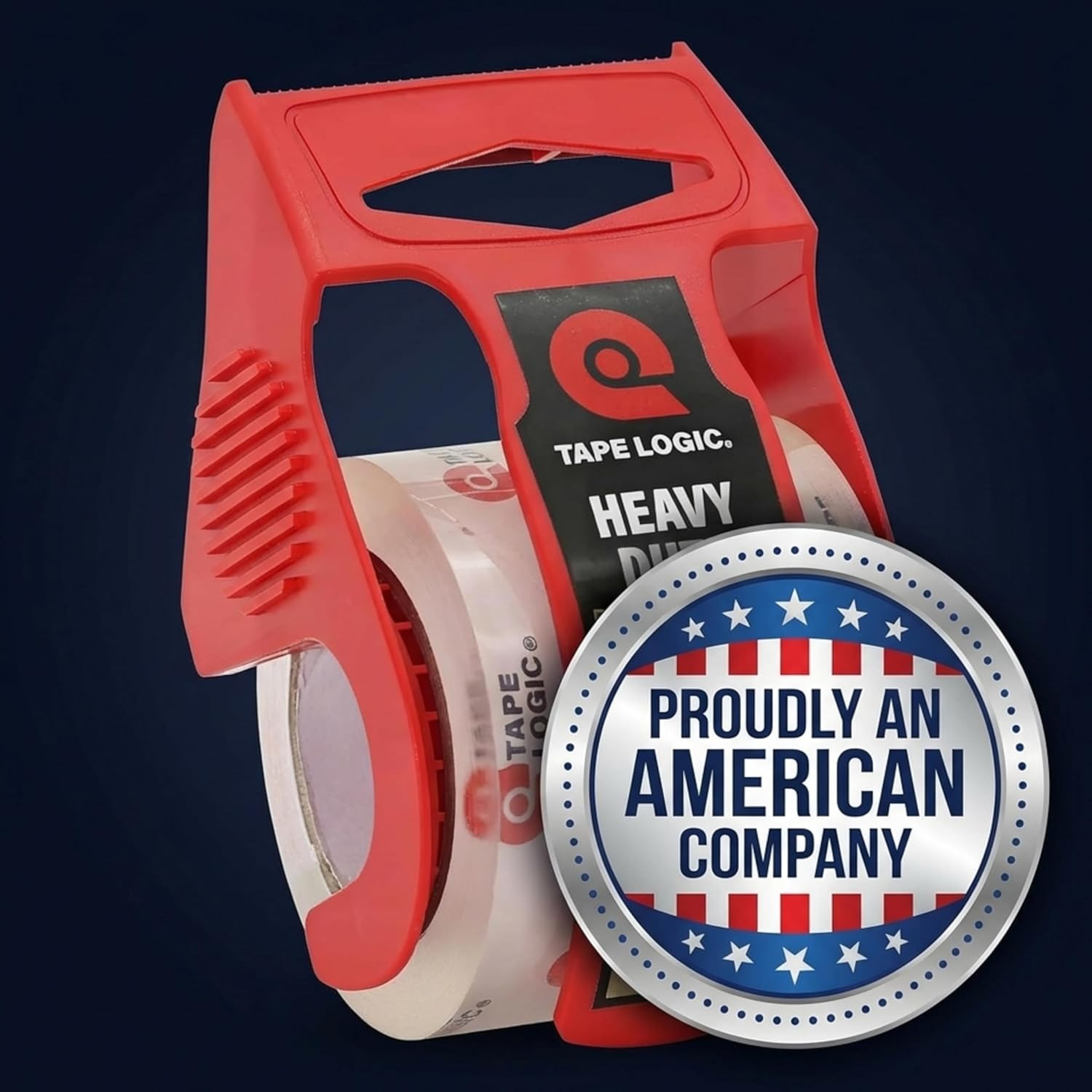 Heavy Duty Packing Tape with Dispenser – 2 Pack, 2 in x 25 Yd Clear Tape