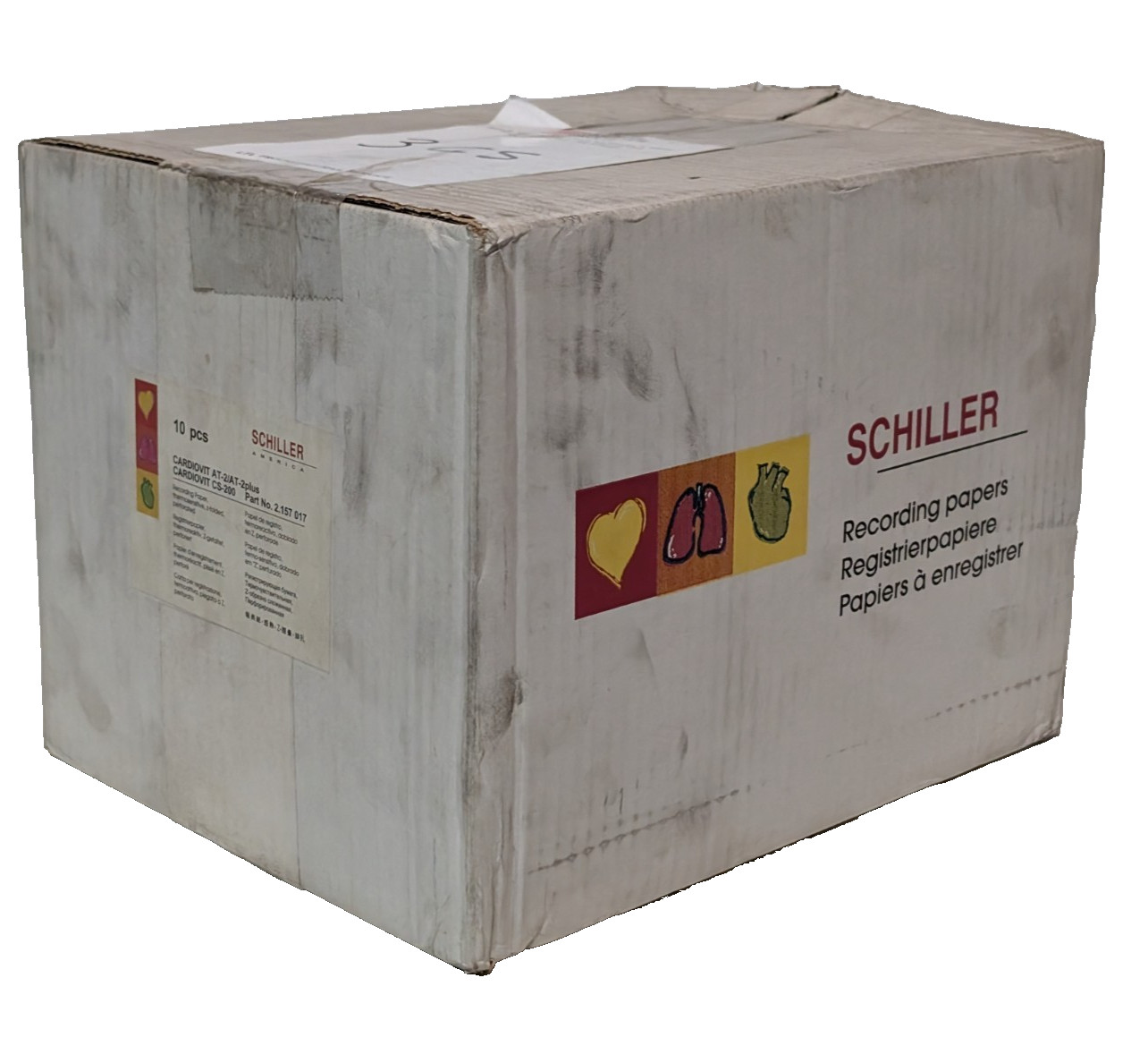 Schiller America 2.157-017 thermosensitive z-fold perforated ECG recording paper