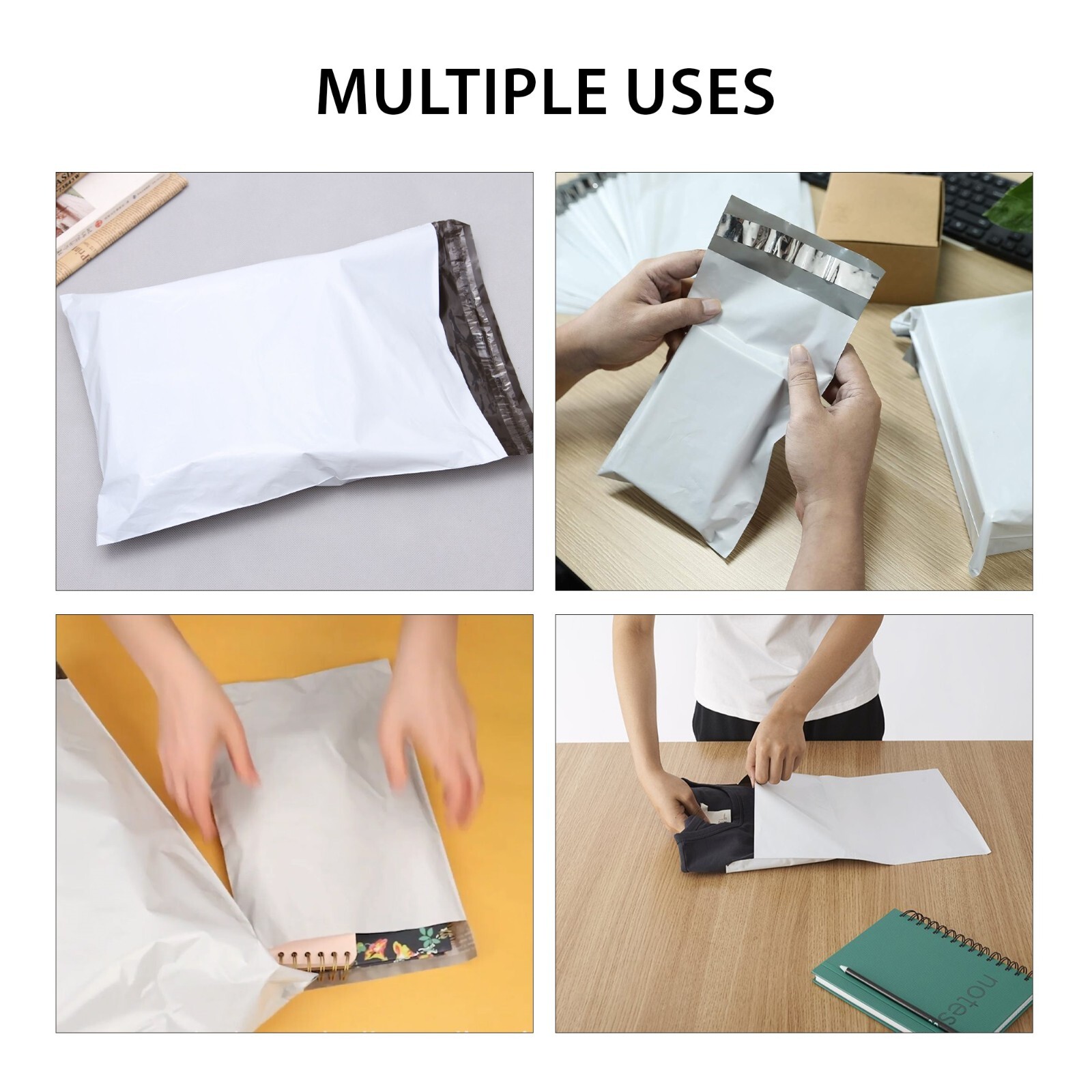 10×13 Poly Mailers Shipping Bags Envelopes White Premium Design Bag 100 To 10000
