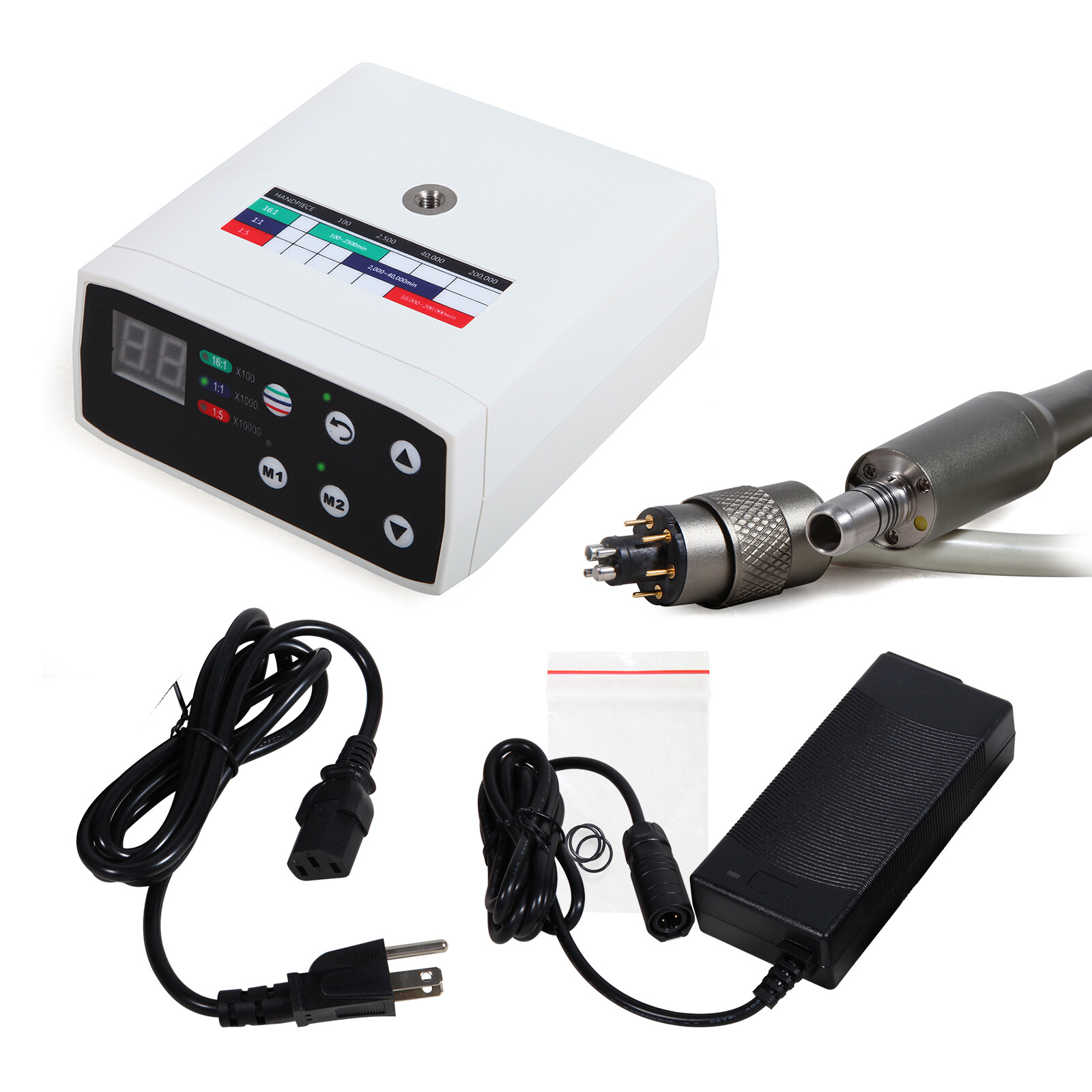 Dental LED Brushless 1:1/1:5/16:1 Electric Micro Motor Internal E-type 4Holes