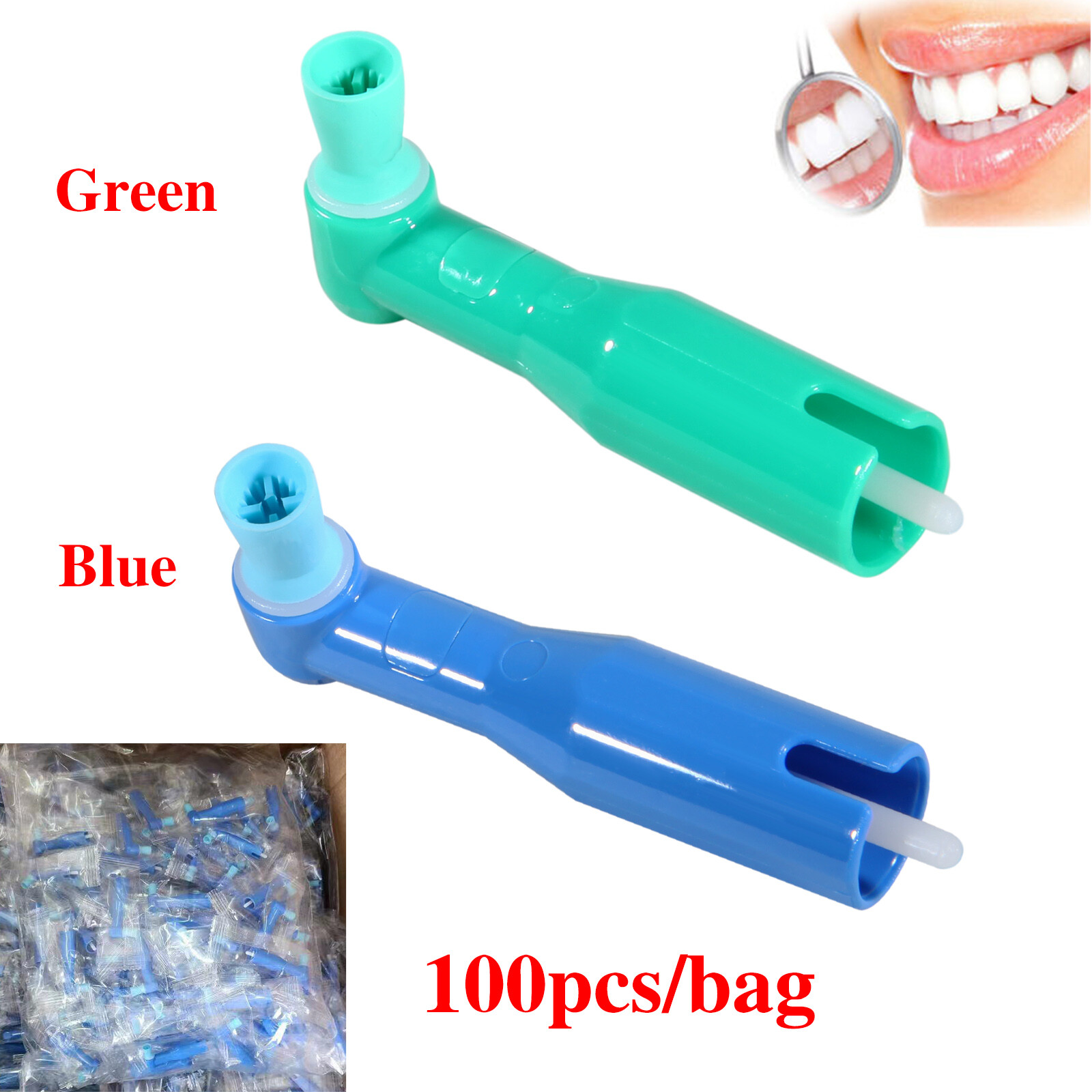 100 pcs Dental Disposable Prophy Angles Top Quality Money back guarantee
