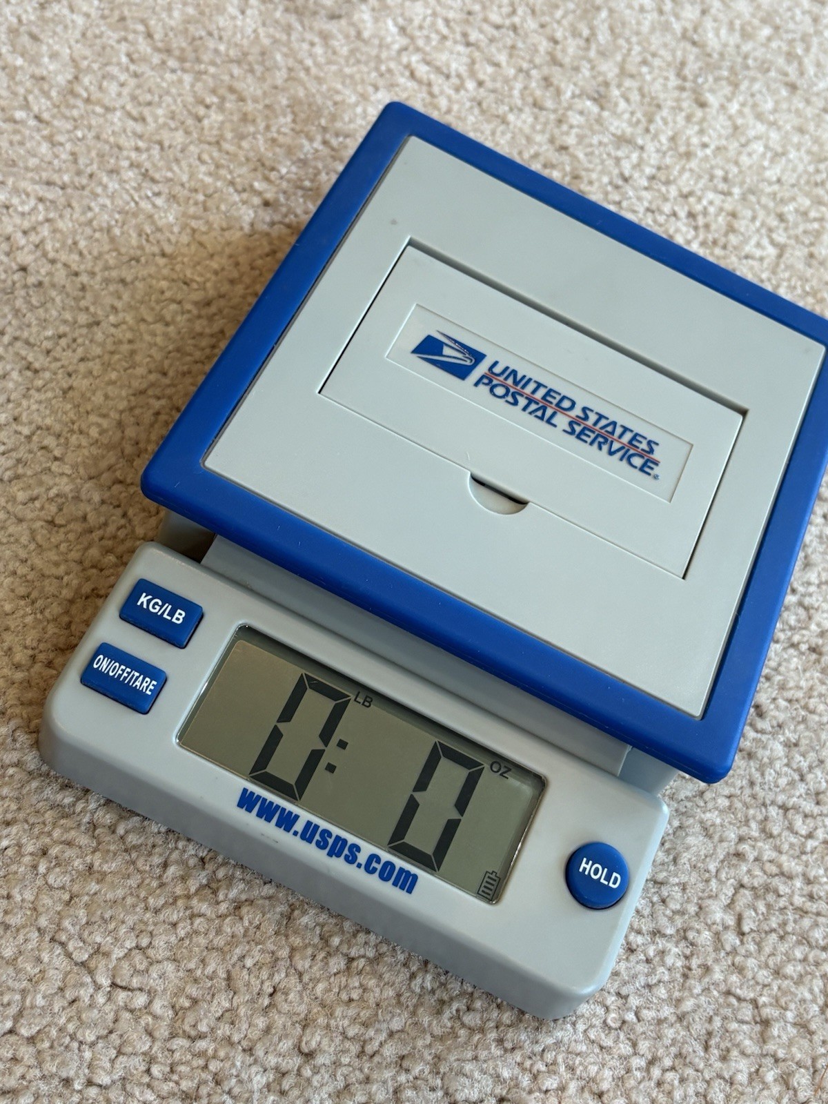 USPS United States Vintage Postal Service 10LB Digital Table Top Scale Tested