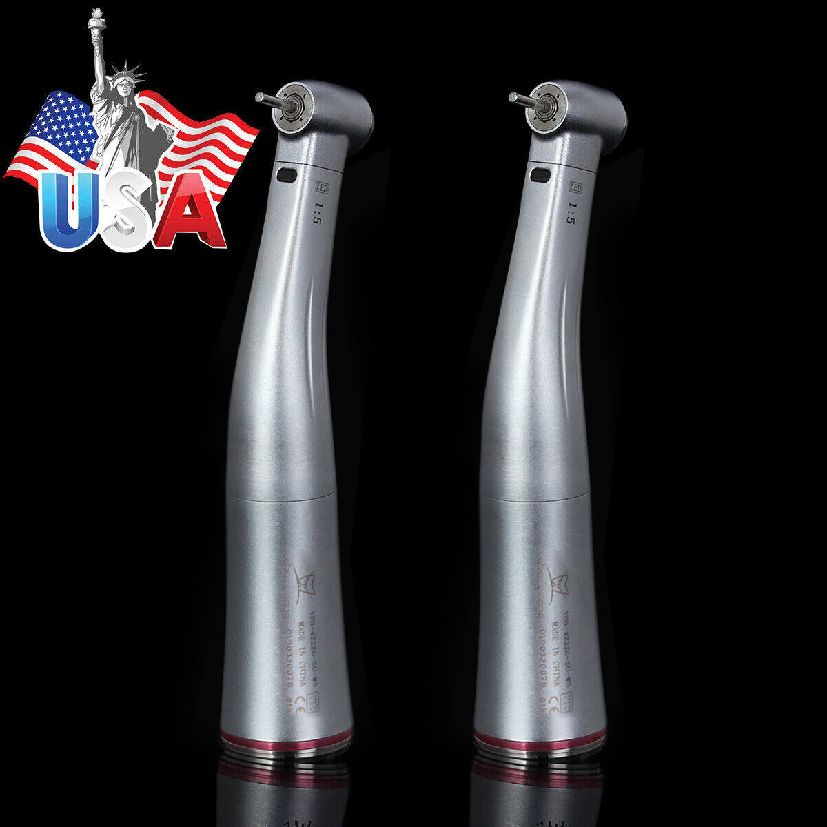 Dental 1:5 Handpiece Electric Fiber Optic /No LED Contra Angle NSK KaVo Bien Air