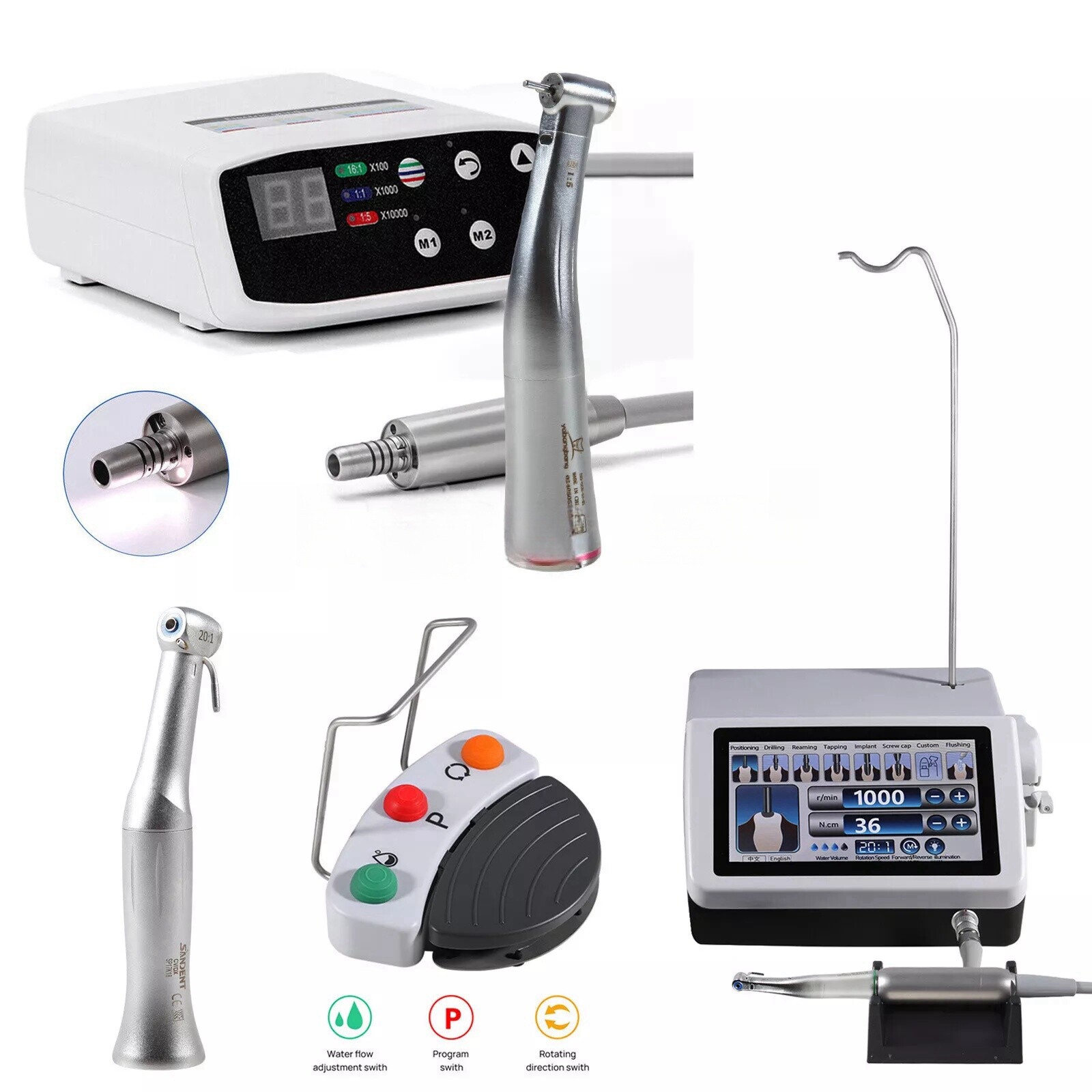 LED Dental Implant System Brushless Motor /Electric Micro Motor /Contra Angle DL