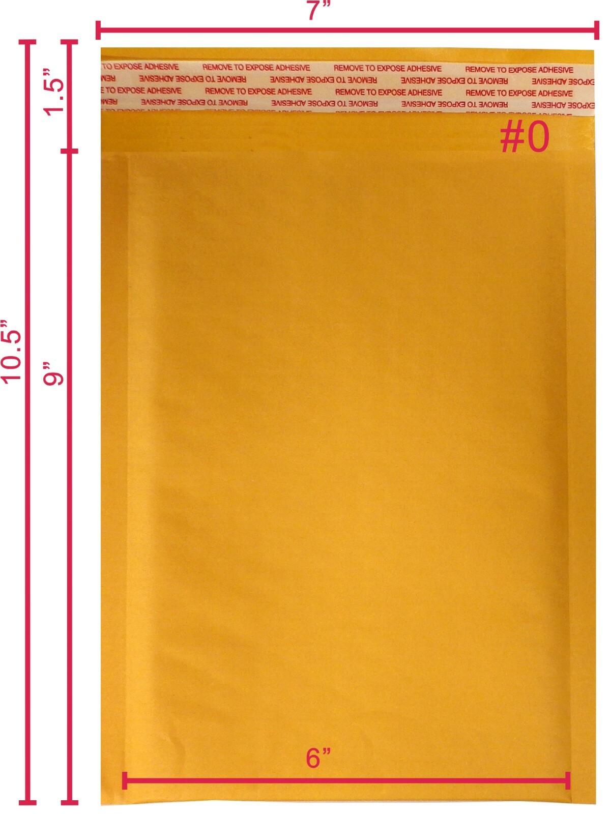 SuperPackage® 250 #0 (Inner 6×9) Kraft Bubble Mailers Padded Envelopes