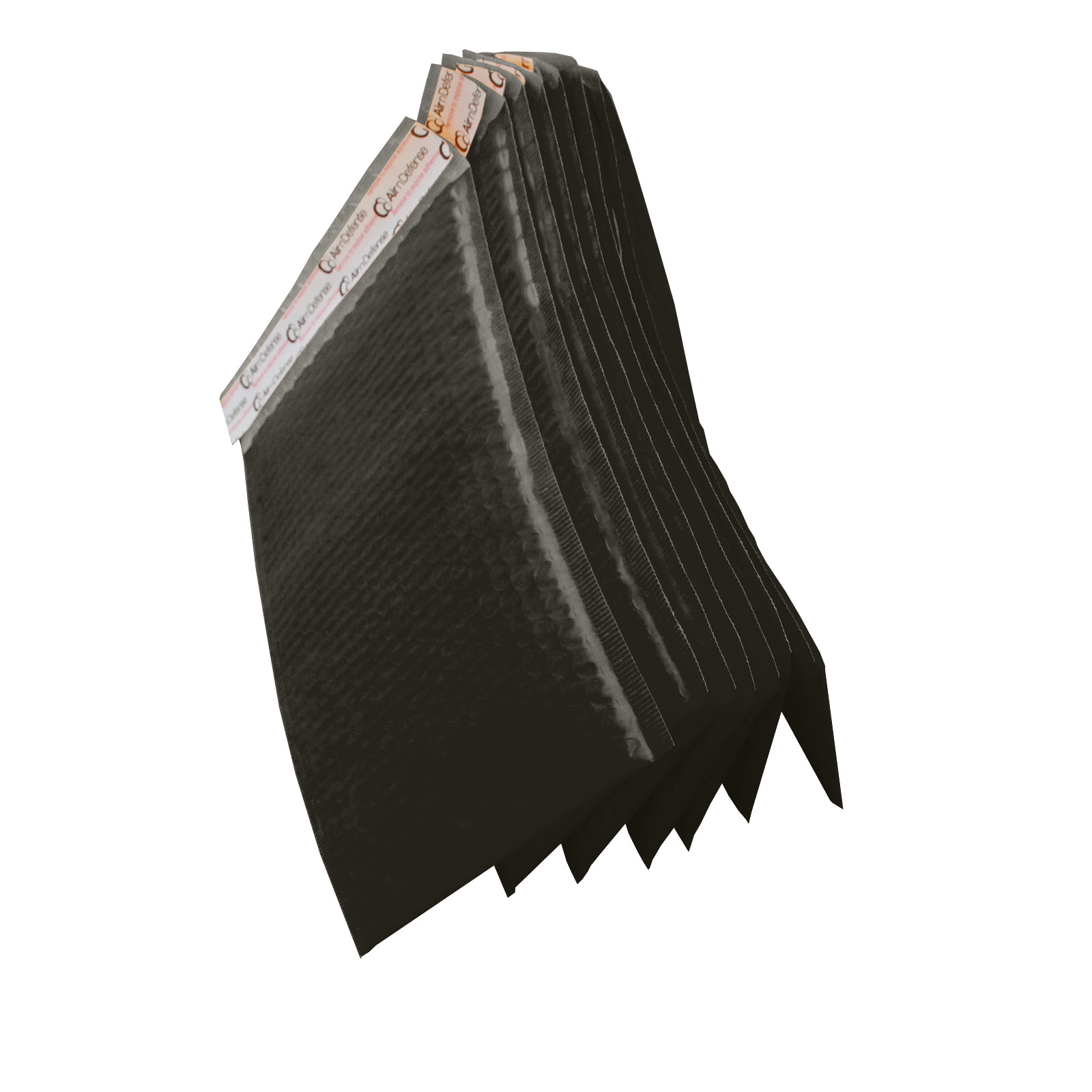 AirnDefense #000 4×8″ Black Poly Padded Envelopes Shipping Bubble Mailers