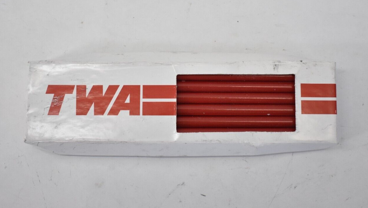 TWA Hotel Branded Musgrave Pencil Co Sharpened No 2 Pencils Wood Red 12 Pack