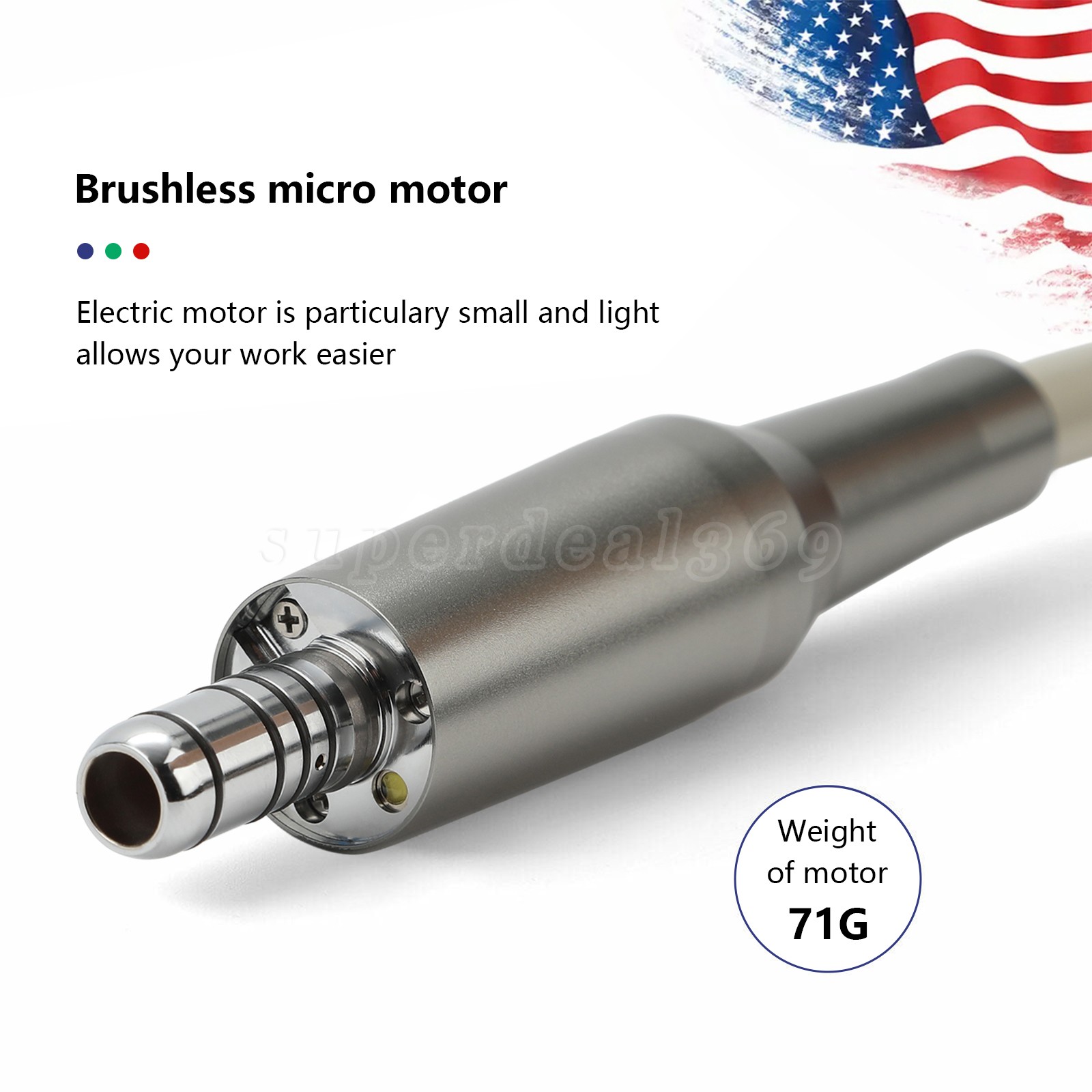 Dental Brushless LED Electric Micro Motor For NSK E-Type 1:1/1:5/16:1 Handpiece