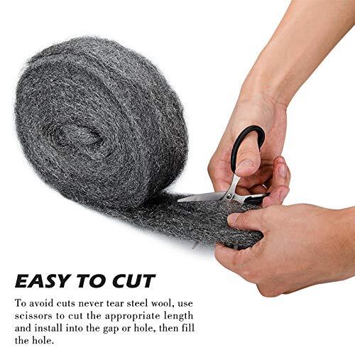 30ft Steel Wool Fill Fabric Coarse Wire Hardware Cloth DIY Kit for Wall Garage