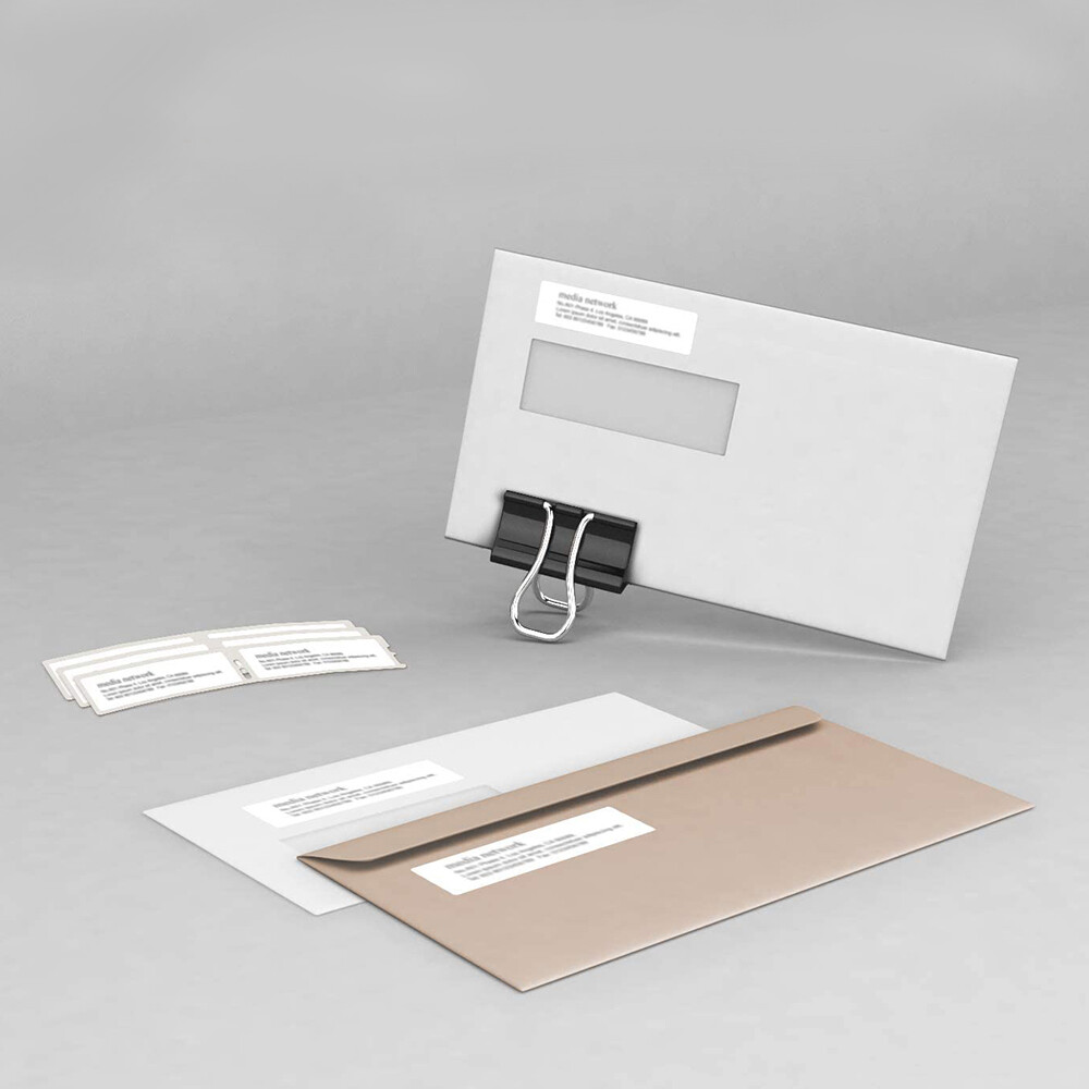 2Rolls DK-1201 1.1in x 3.5 in Standard Paper Address Labels For Brother QL-810W