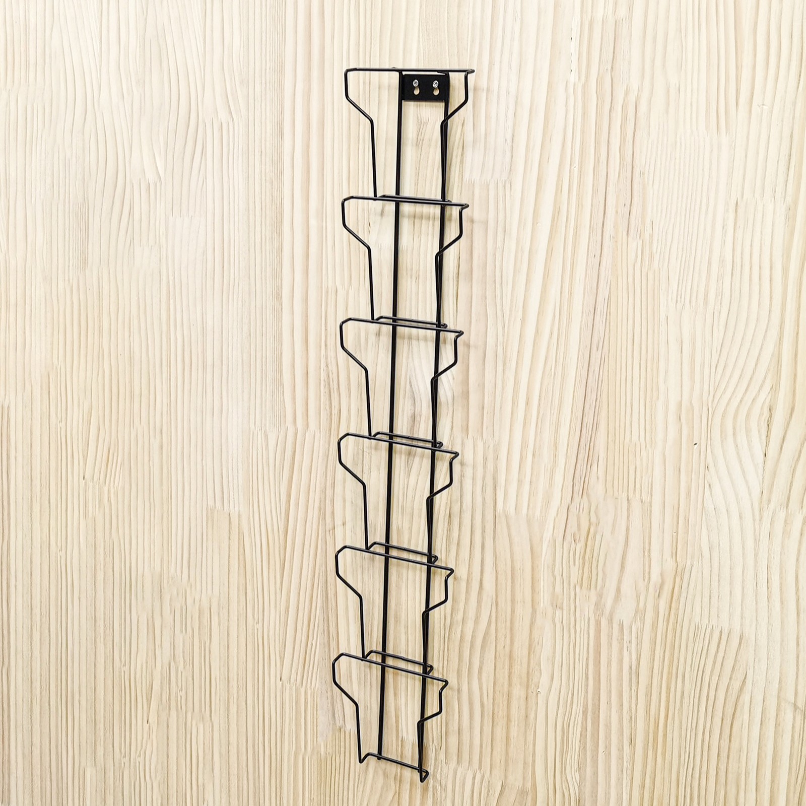 Wall Mount 5X7 Inches 5.8 Max Greeting Card Post Card Display Wire Rack Black