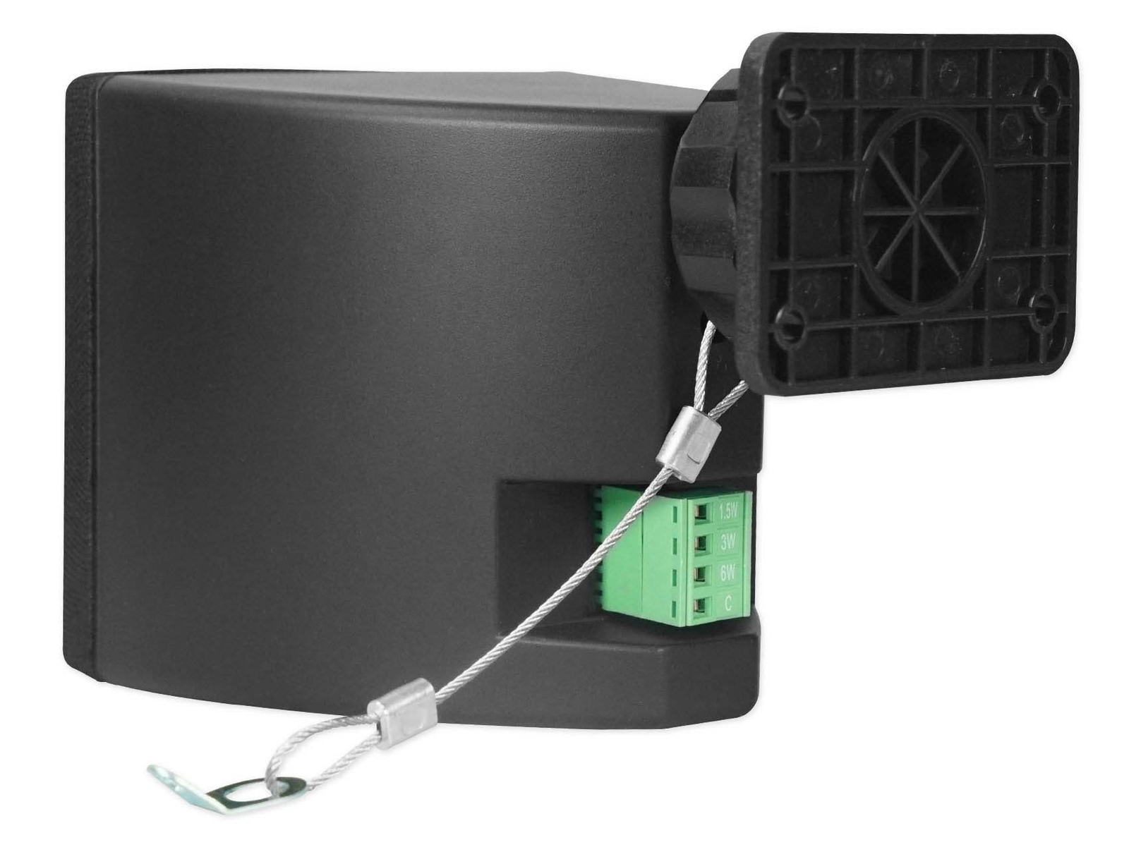 Cube by Rockville Pair of 3.5″ Black Commerical 70v Swivel Wall Mount Speakers