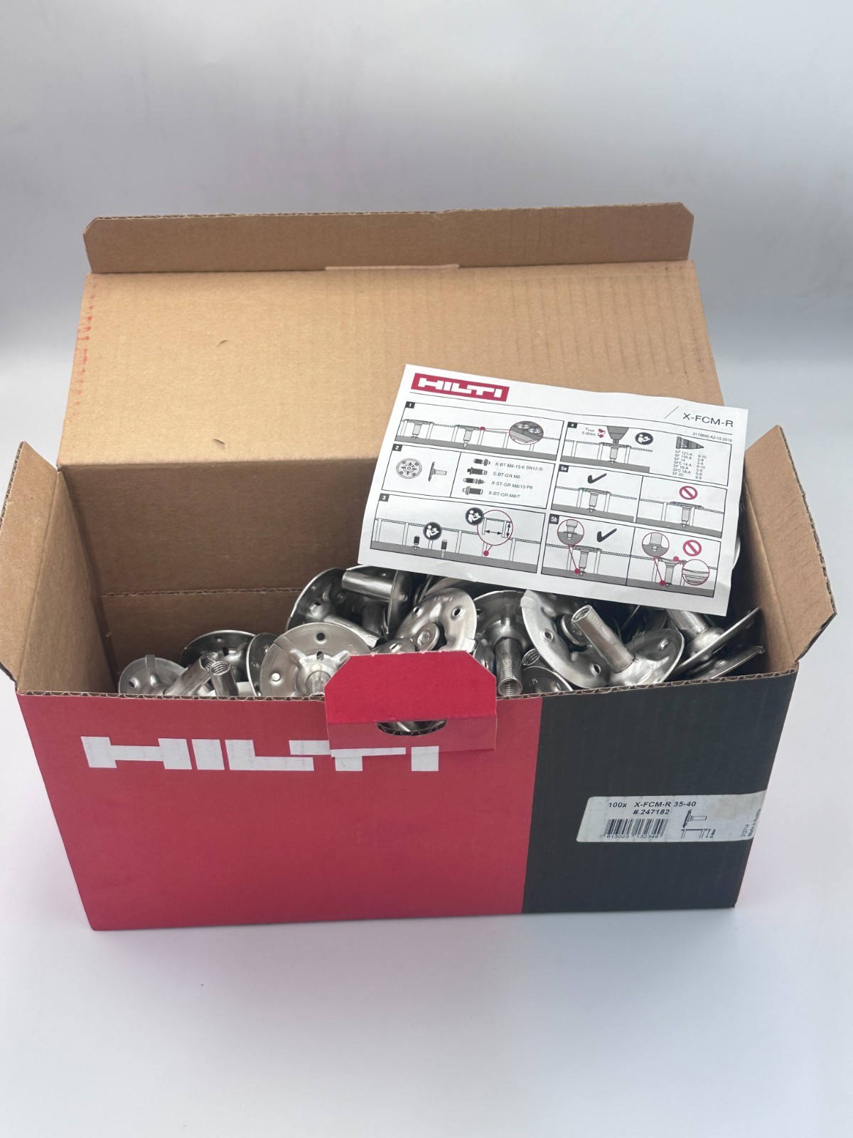 HILTI X-FCM-R 35-40 p/n 247182 GRATING DISC – BOX OF 100 PCS
