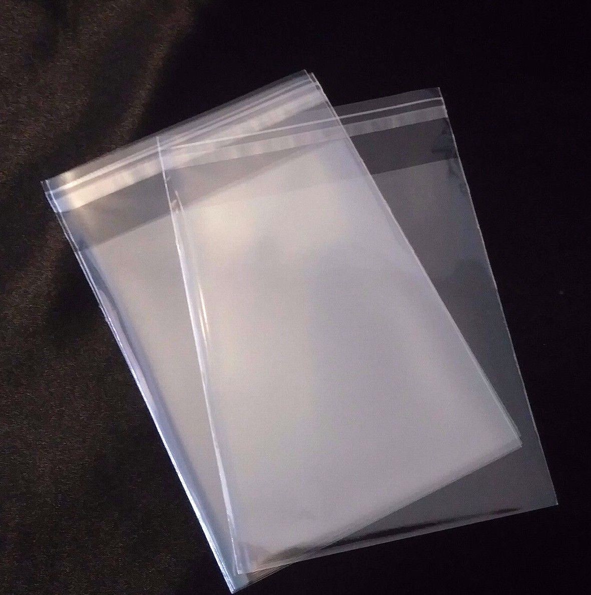 Clear Resealable Self-Adhesive Seal Cello Plastic bags 3-3/4 x 6-3/4 1.2Mil Poly