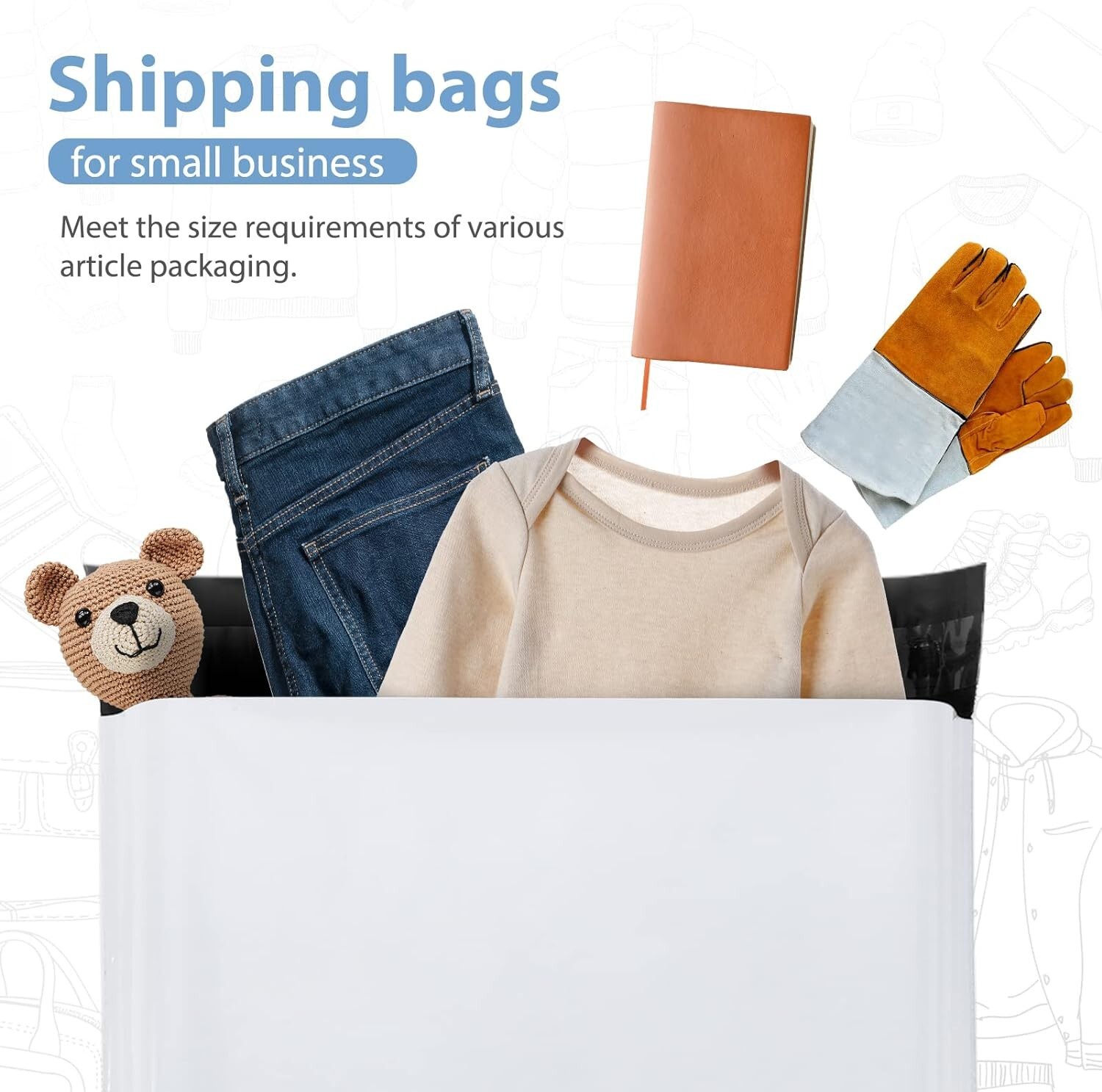 100x Poly Mailers 14.5×19 Large Shipping Bags Envelopes Package Bag for Business