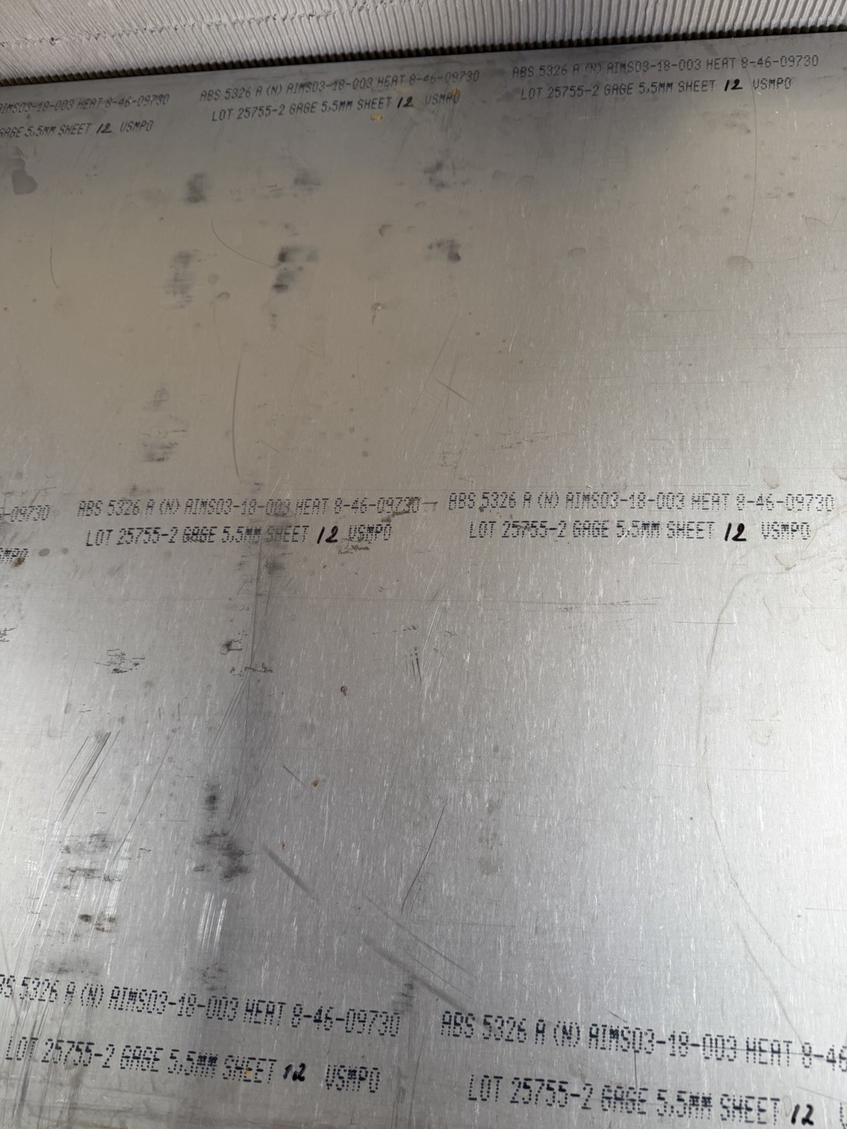 Titanium Sheet 6AL4V 12″ x 33.25″ x .217″