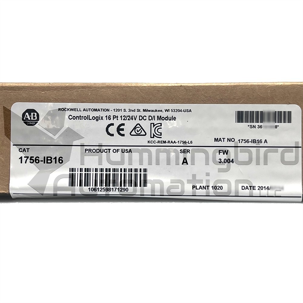 Allen Bradley 1756-IB16 /A ControlLogix 24VDC Input Surplus OPEN BOX *US SELLER*