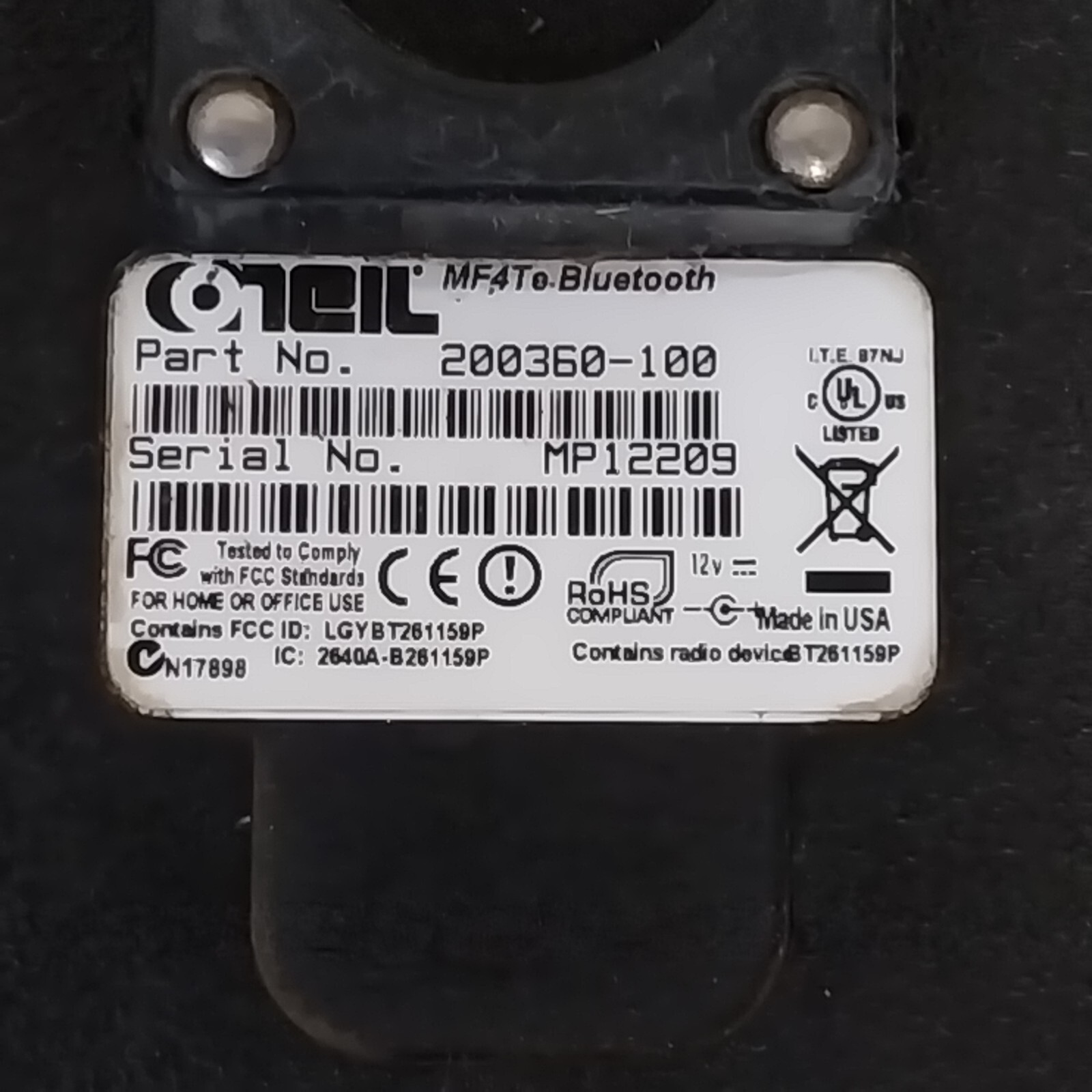 Datamax ONeil MF4T Bluetooth Receipt Label Printer Tested / No Power Supply