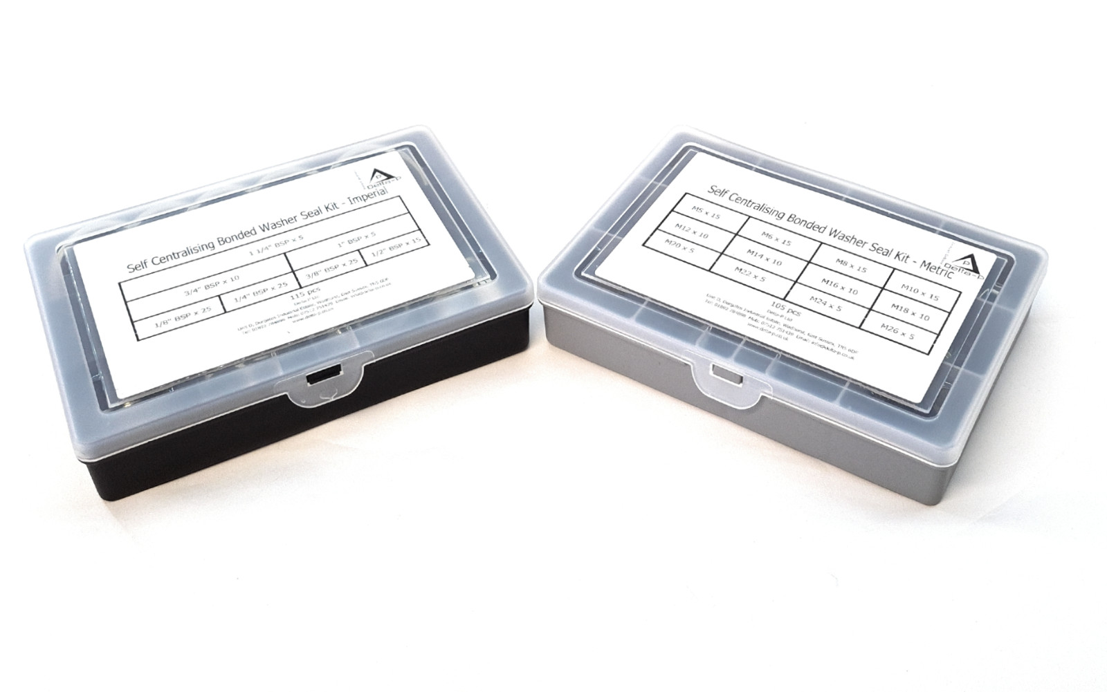Metric & Imperial Dowty Bonded Washer/Seal Kits 2 Boxes – 235 pcs- Various sizes