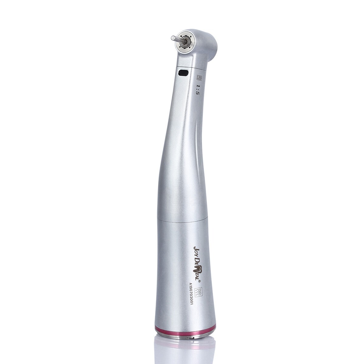 Dental LED Handpiece 1:5 Fiber Optic Contra Angle Ceramic Push Button E-type