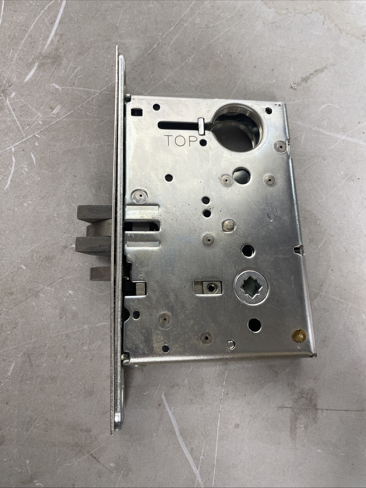 Arrow AM12LH-LB.FIN Storeroom/Closet Mortise Lock Body. As Shown No Hardware